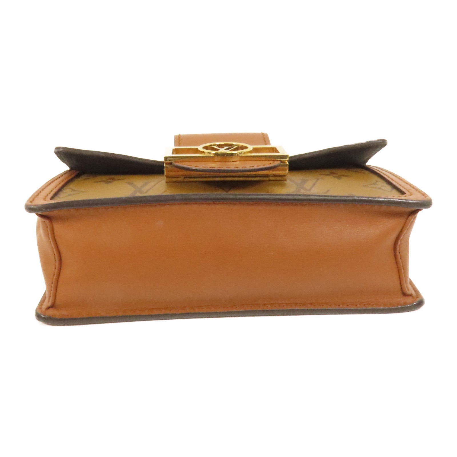 LOUIS VUITTON Monogram Reverse Mini Dauphine金扣肩背袋