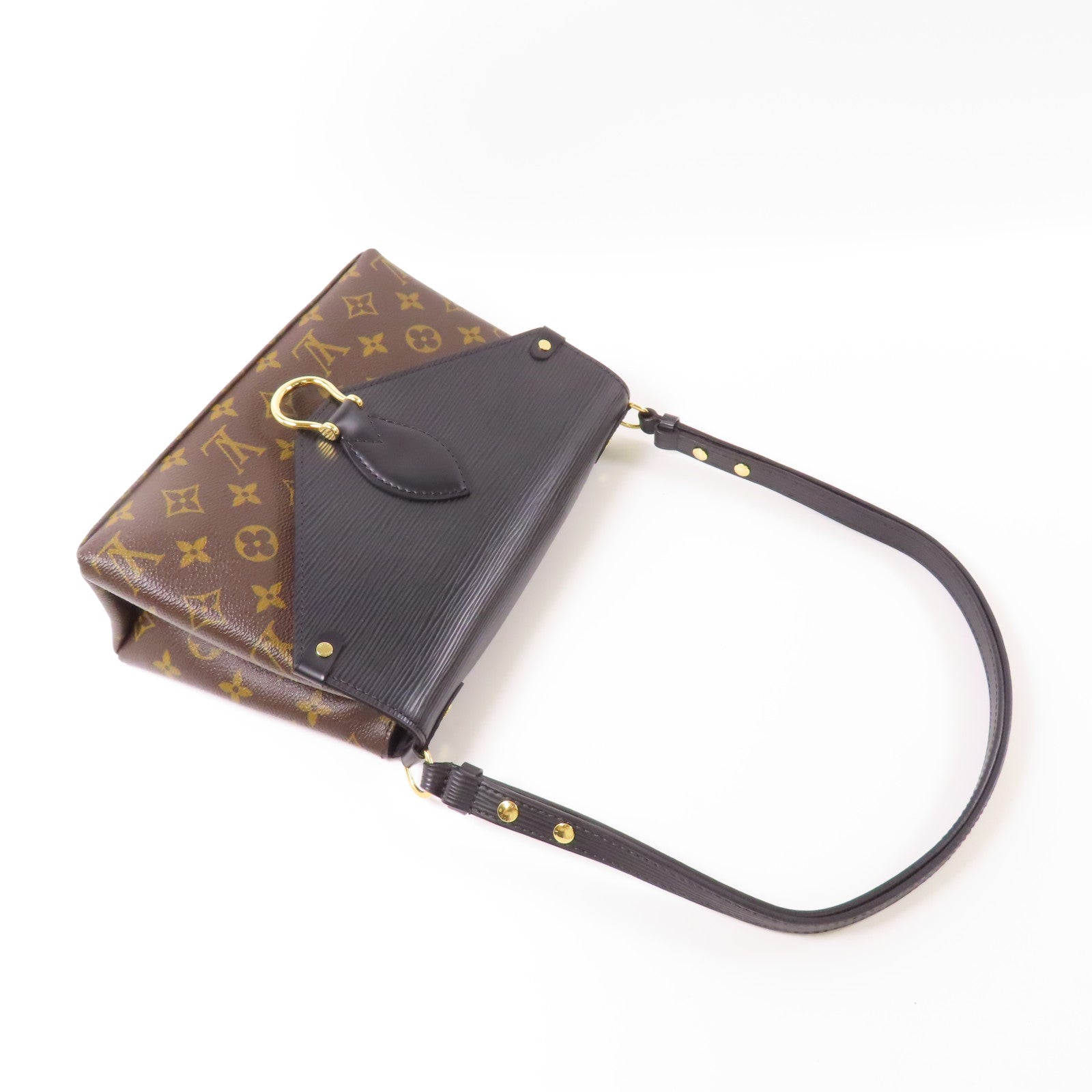 LOUIS VUITTON Monogram/Epi Saint Michel金扣肩背袋
