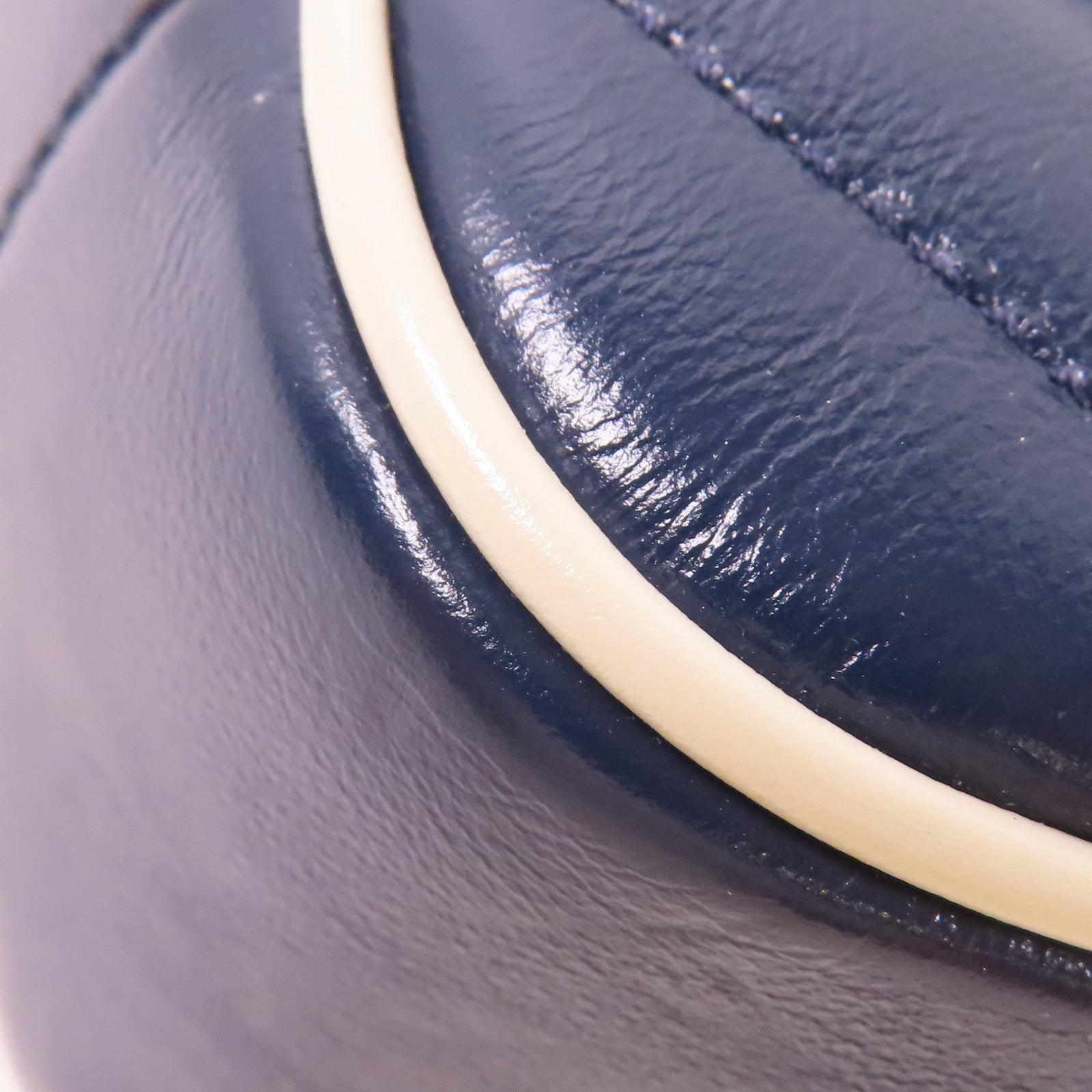 GUCCI GG SHW GG Marmont 2 Way Shoulder Hand Bag 602270 Calfskin Leather Navy