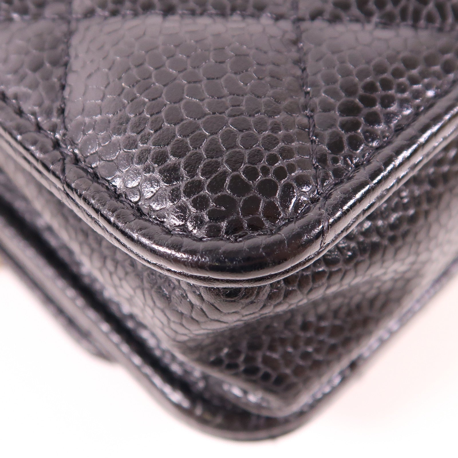 CHANEL 牛皮皮革WOC Wallet On Chain金扣鏈帶肩背袋