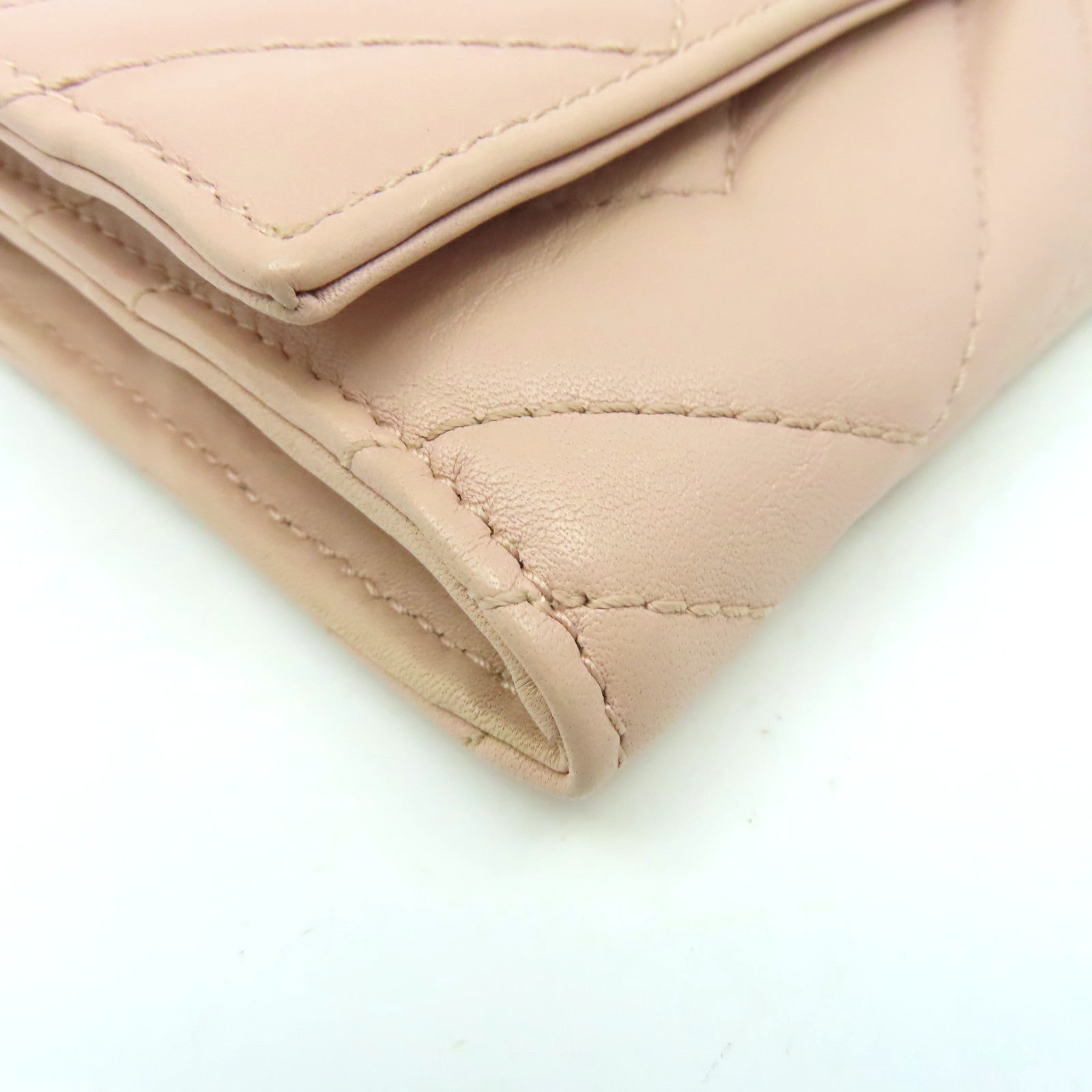 GUCCI 【清倉大減價】牛皮皮革GG Marmont Long Wallet長錢包粉紅色