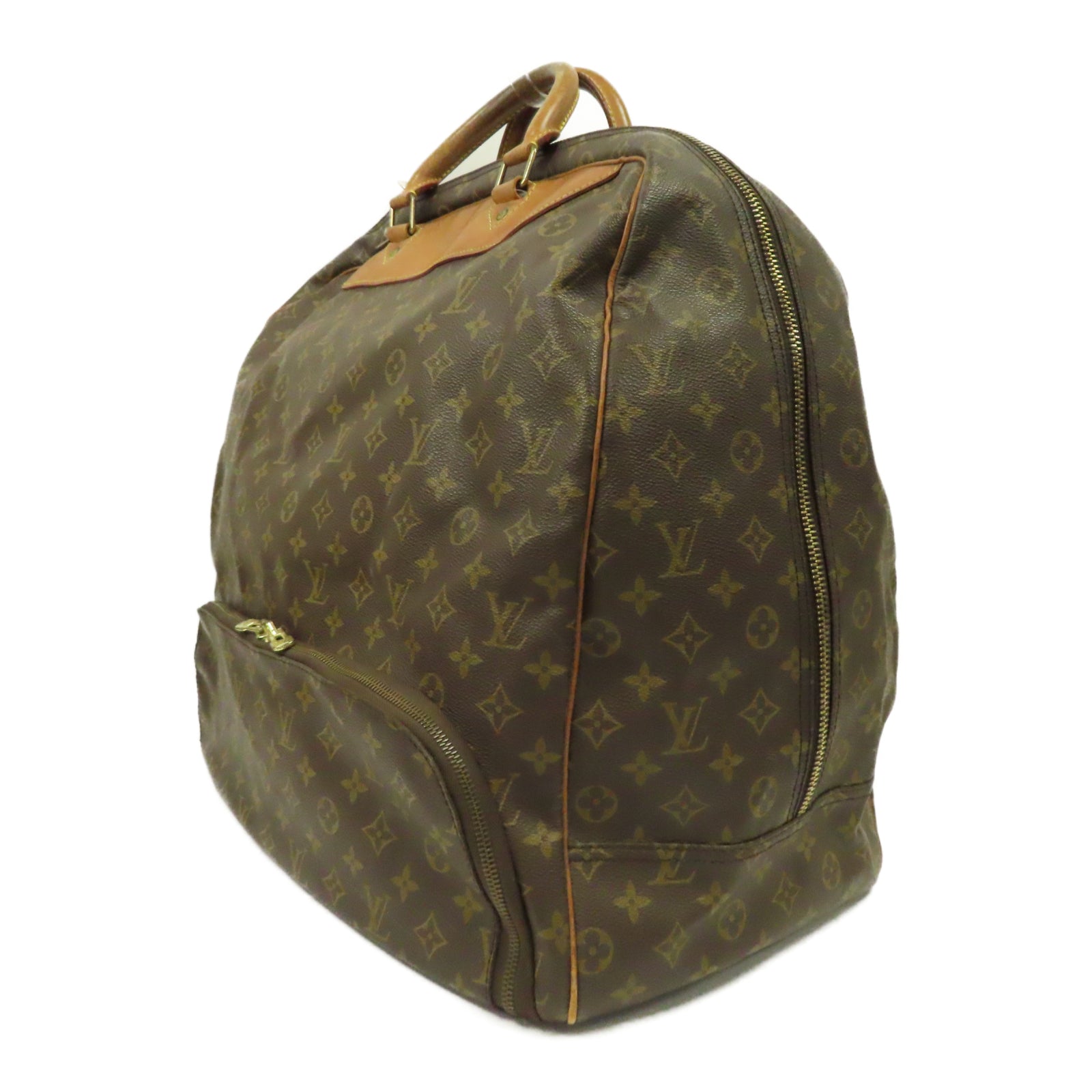 LOUIS VUITTON 【激減優惠】Monogram Evasion Hand Bag金扣手挽袋啡色