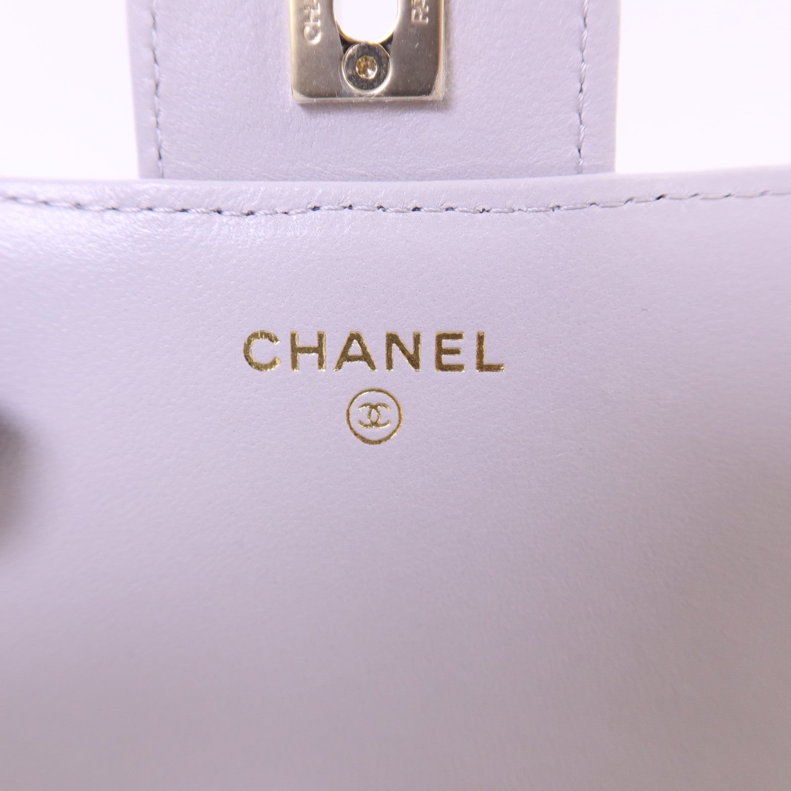 CHANEL 羊皮皮革Mini Flap Bag With Top Handle金扣手挽肩背兩用袋