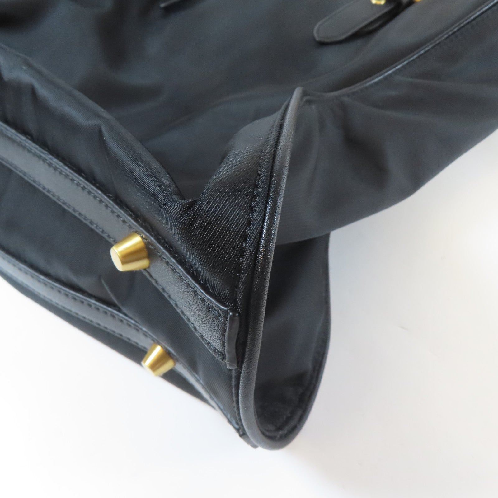MOSCHINO 尼龍2 Way Bag金扣手挽肩背兩用袋黑色