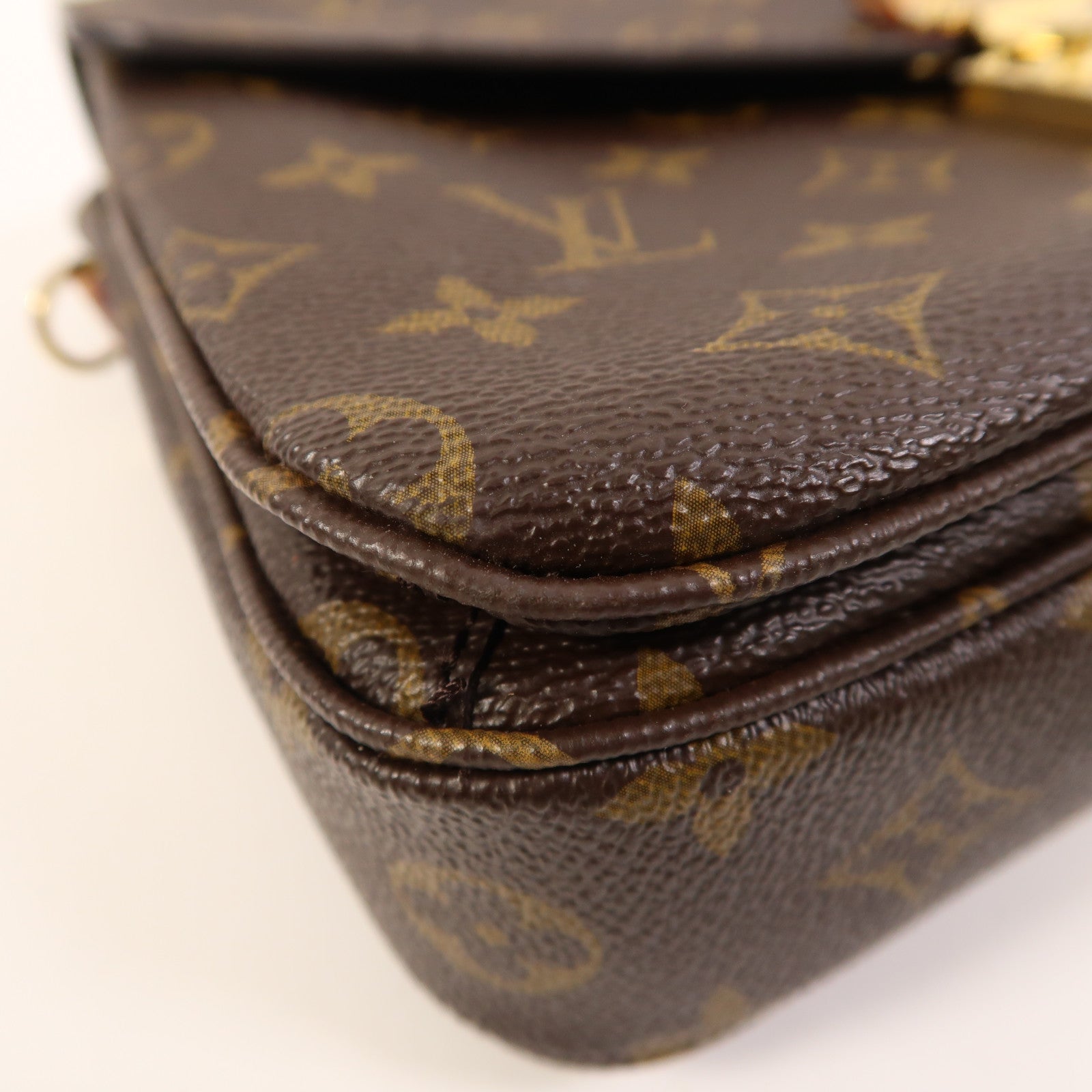 LOUIS VUITTON Monogram Pochette Metis MM金扣手挽肩背兩用袋