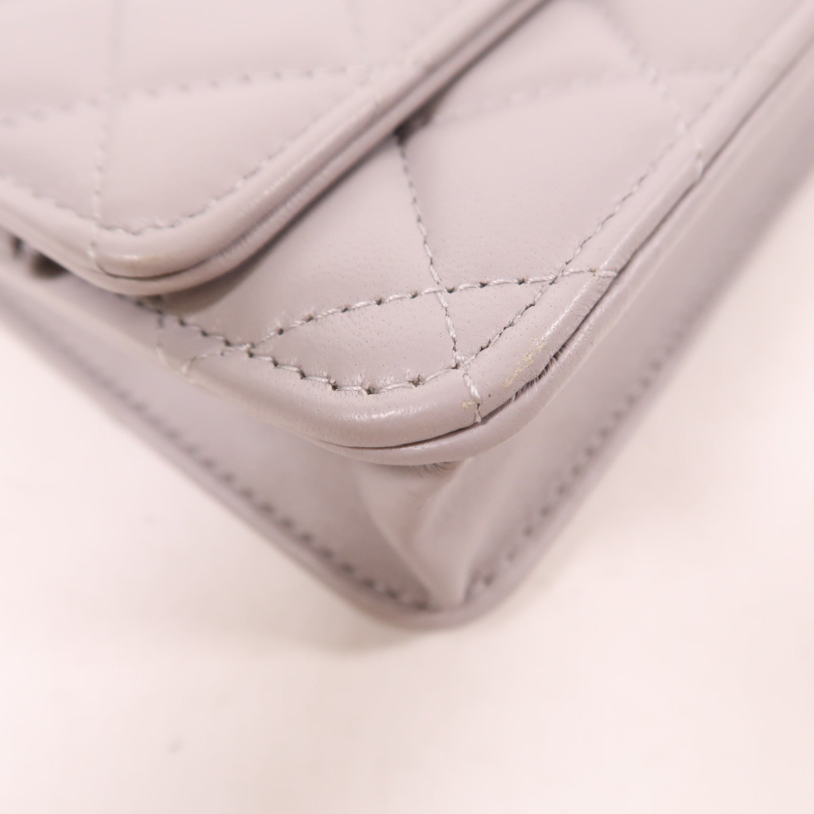 CHANEL 羊皮皮革WOC Wallet On Chain金扣鏈帶肩背袋