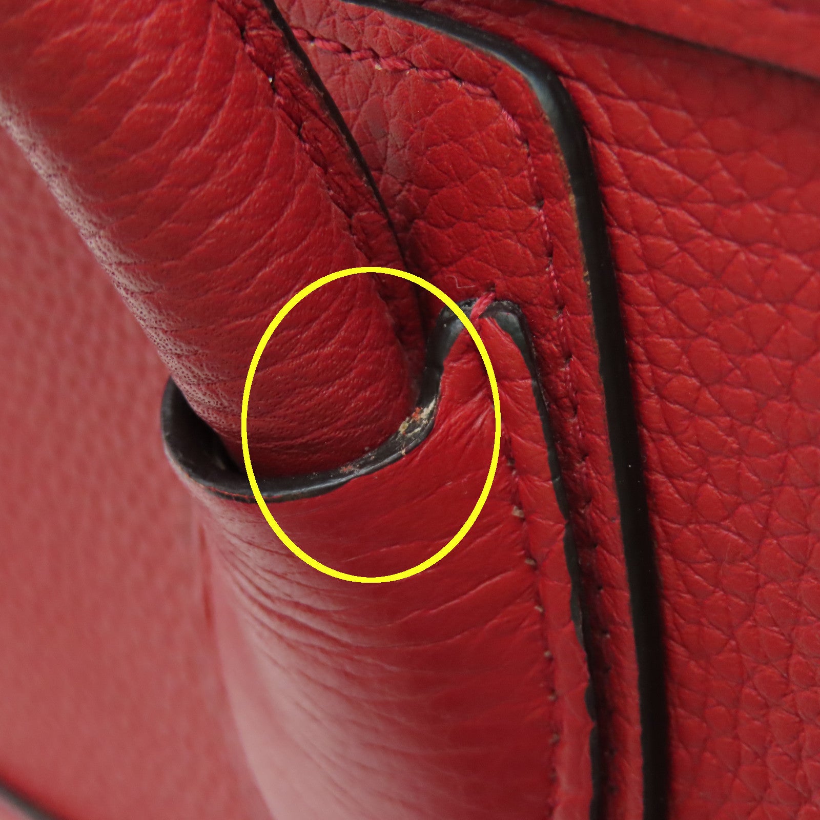 CELINE 【激減優惠】牛皮皮革Micro Luggage金扣手挽袋紅色