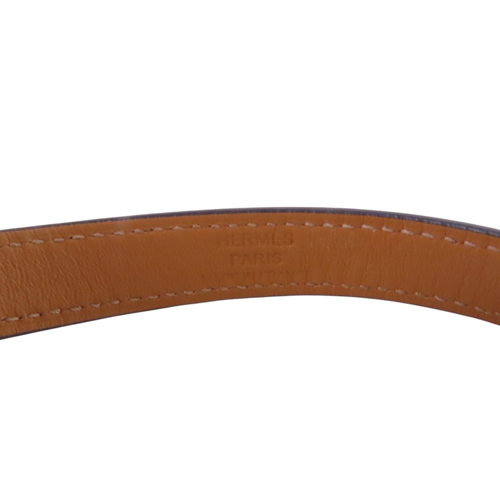 HERMES Swift皮革Double Tour Bracelet金扣手鏈