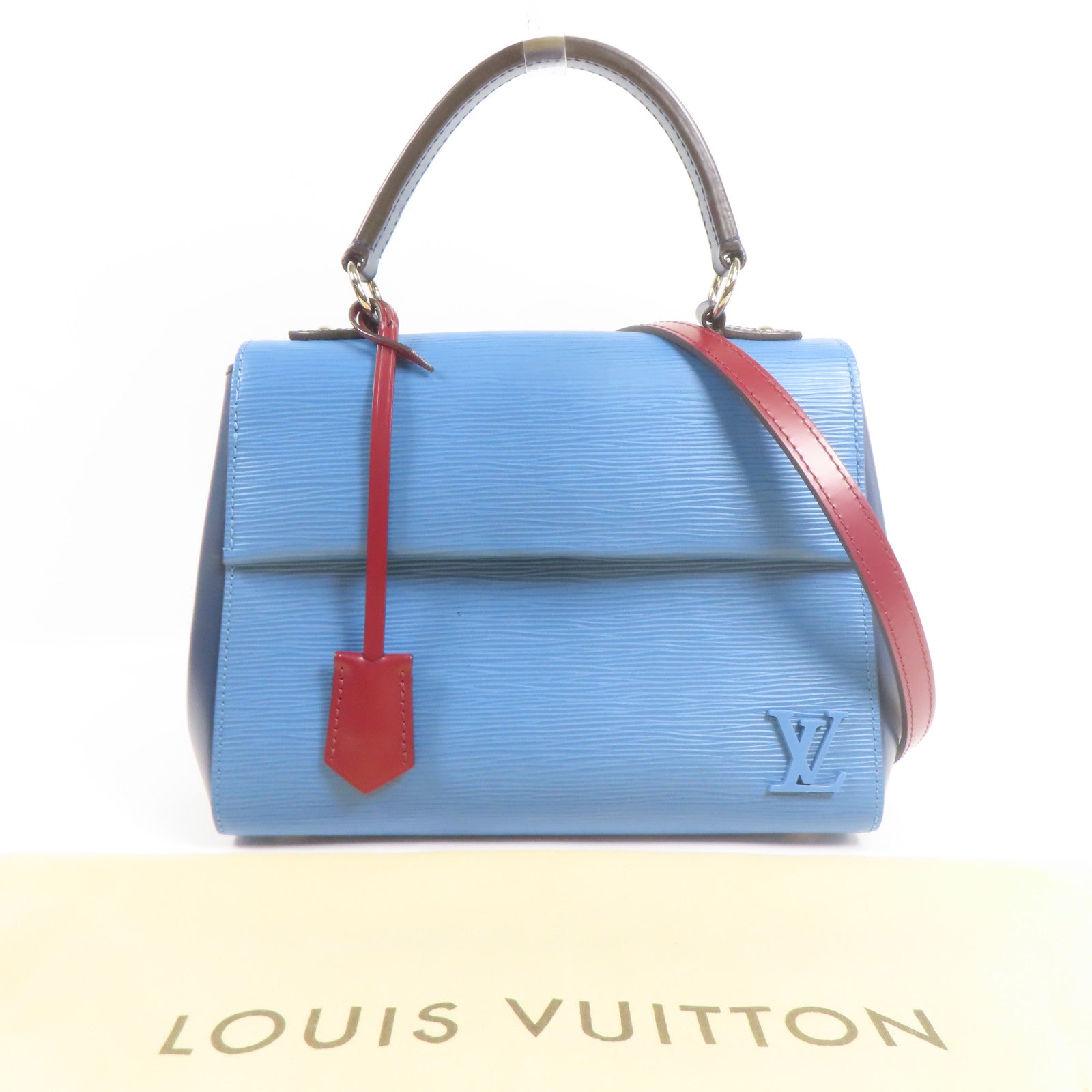 LOUIS VUITTON Epi Cluny銀扣手挽肩背兩用袋