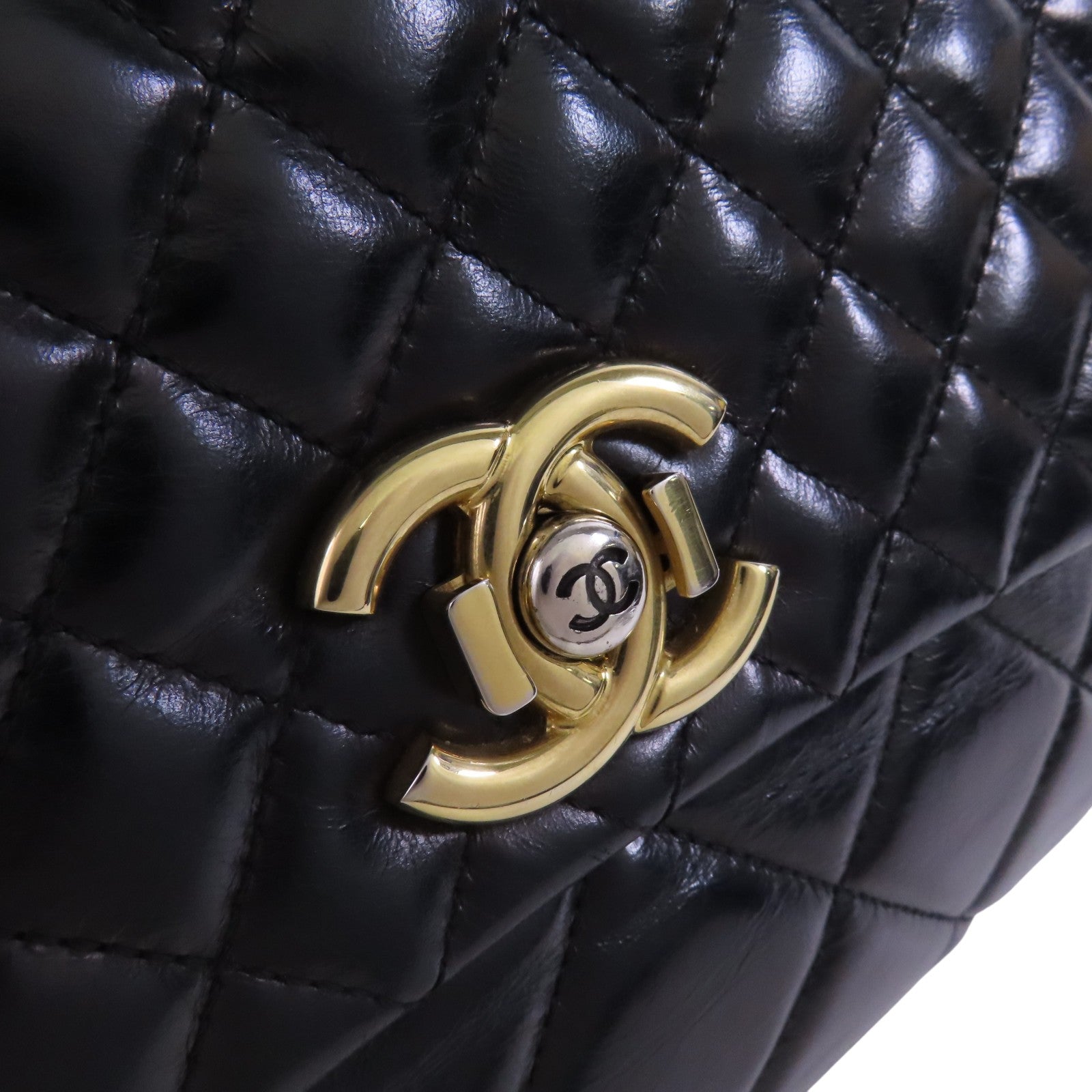 CHANEL 牛皮皮革Chain Shoulder Bag金扣鏈帶肩背袋
