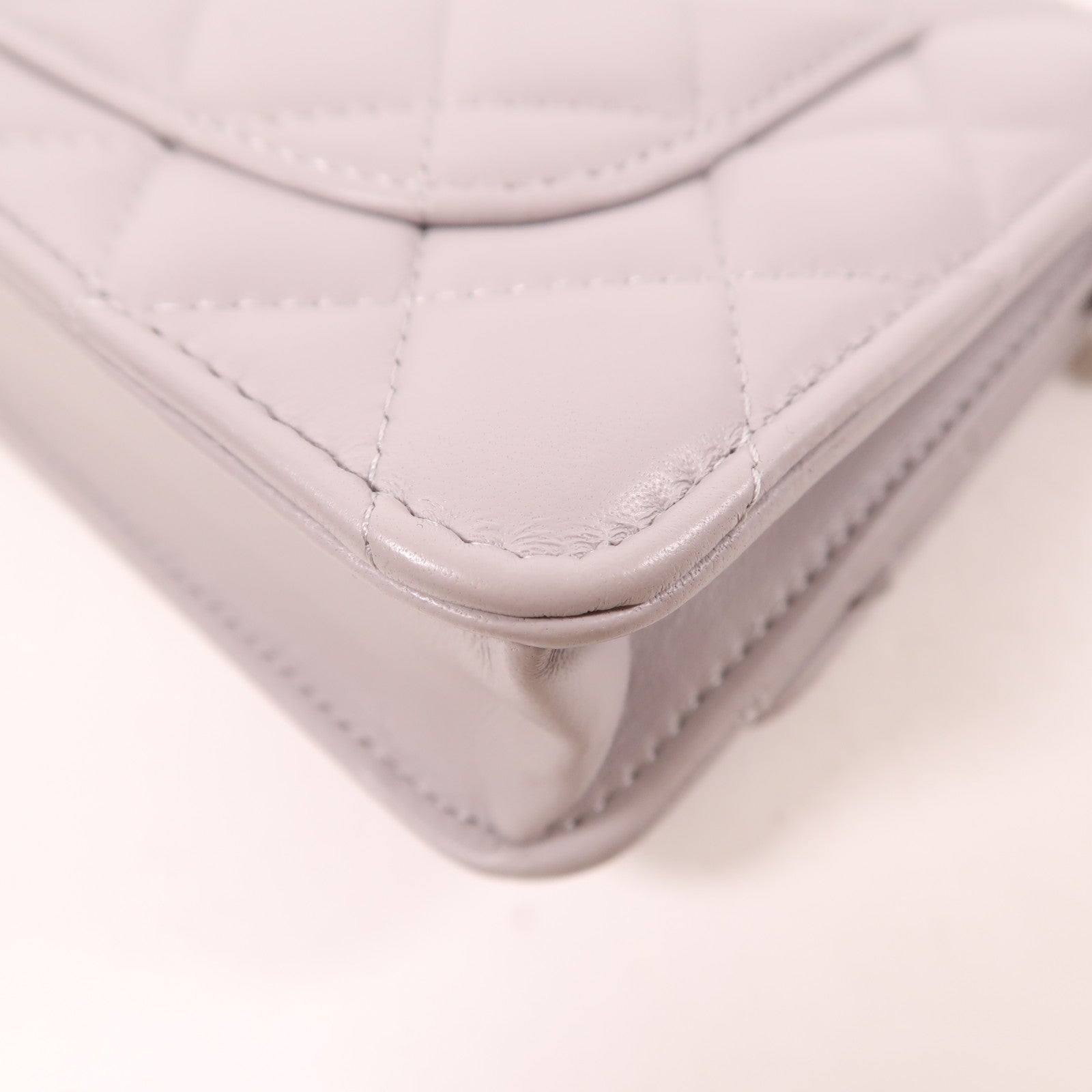 CHANEL 羊皮皮革WOC Wallet On Chain金扣鏈帶肩背袋