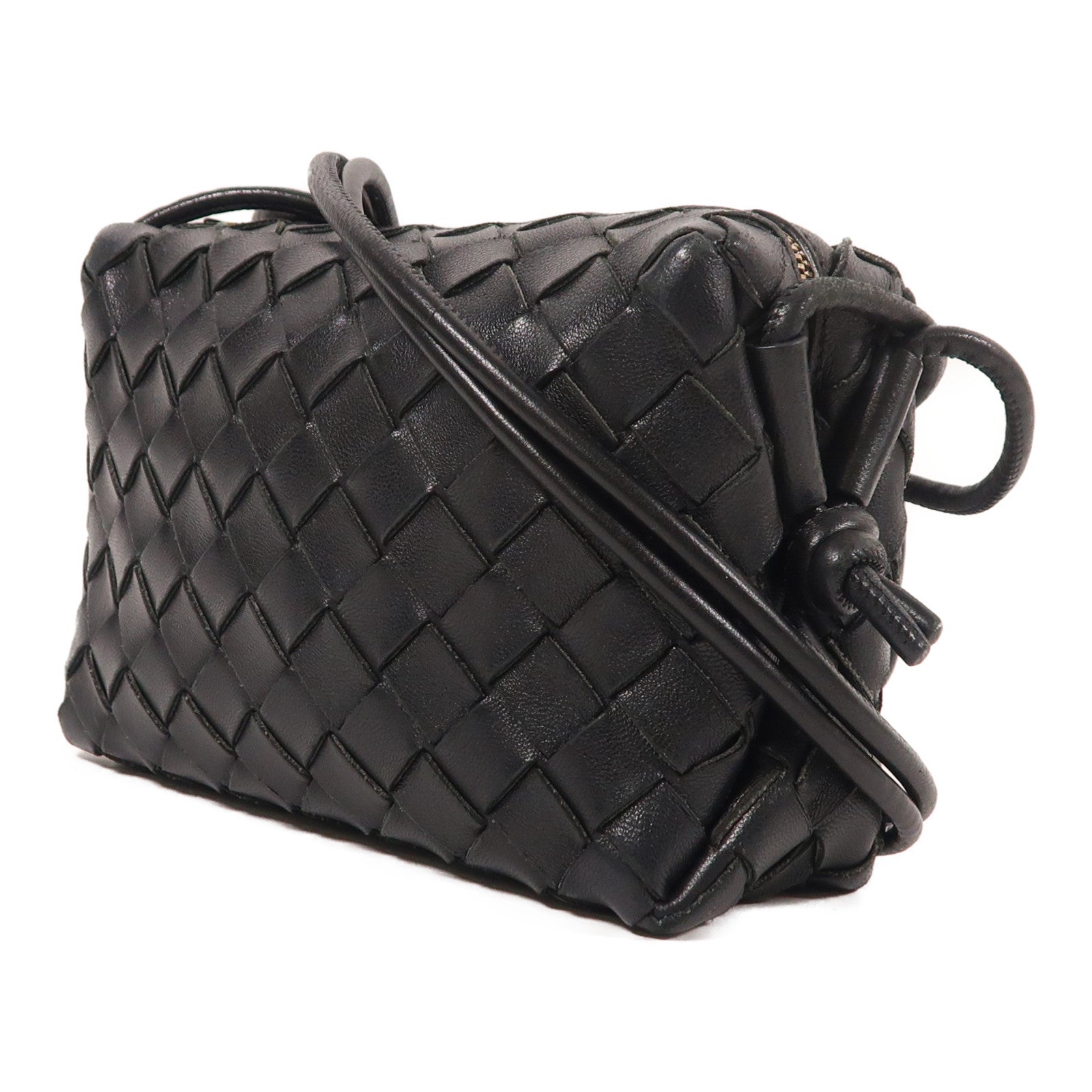 BOTTEGA VENETA 牛皮皮革Mini Loop Camera Bag金扣肩背袋