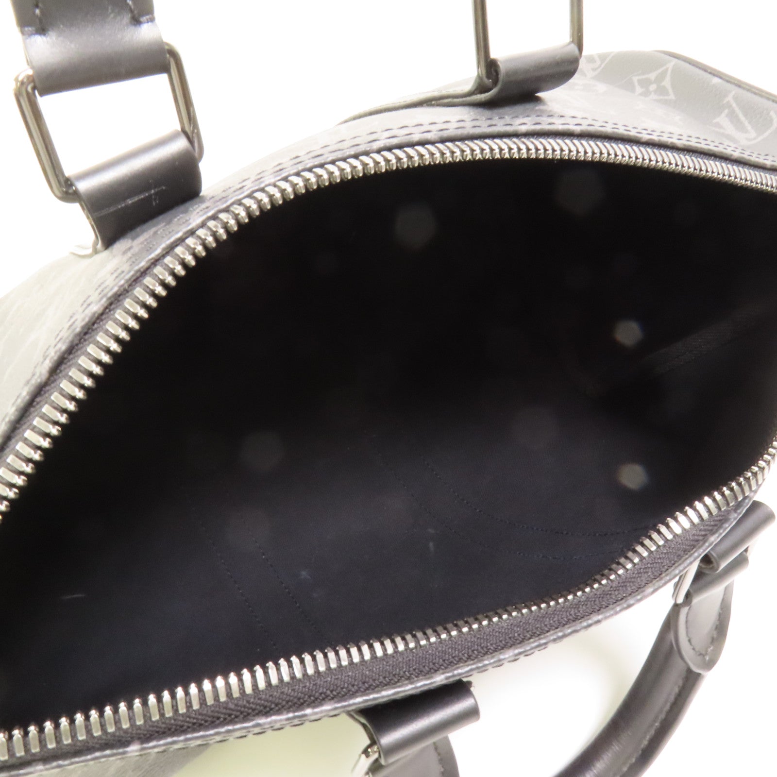 LOUIS VUITTON Monogram Eclipse Keepall Bandouliere 35手挽肩背兩用袋