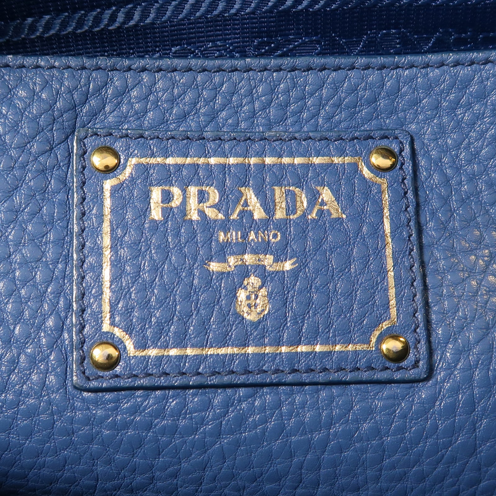 PRADA 牛皮皮革2 Way Shoulder金扣手挽肩背兩用袋