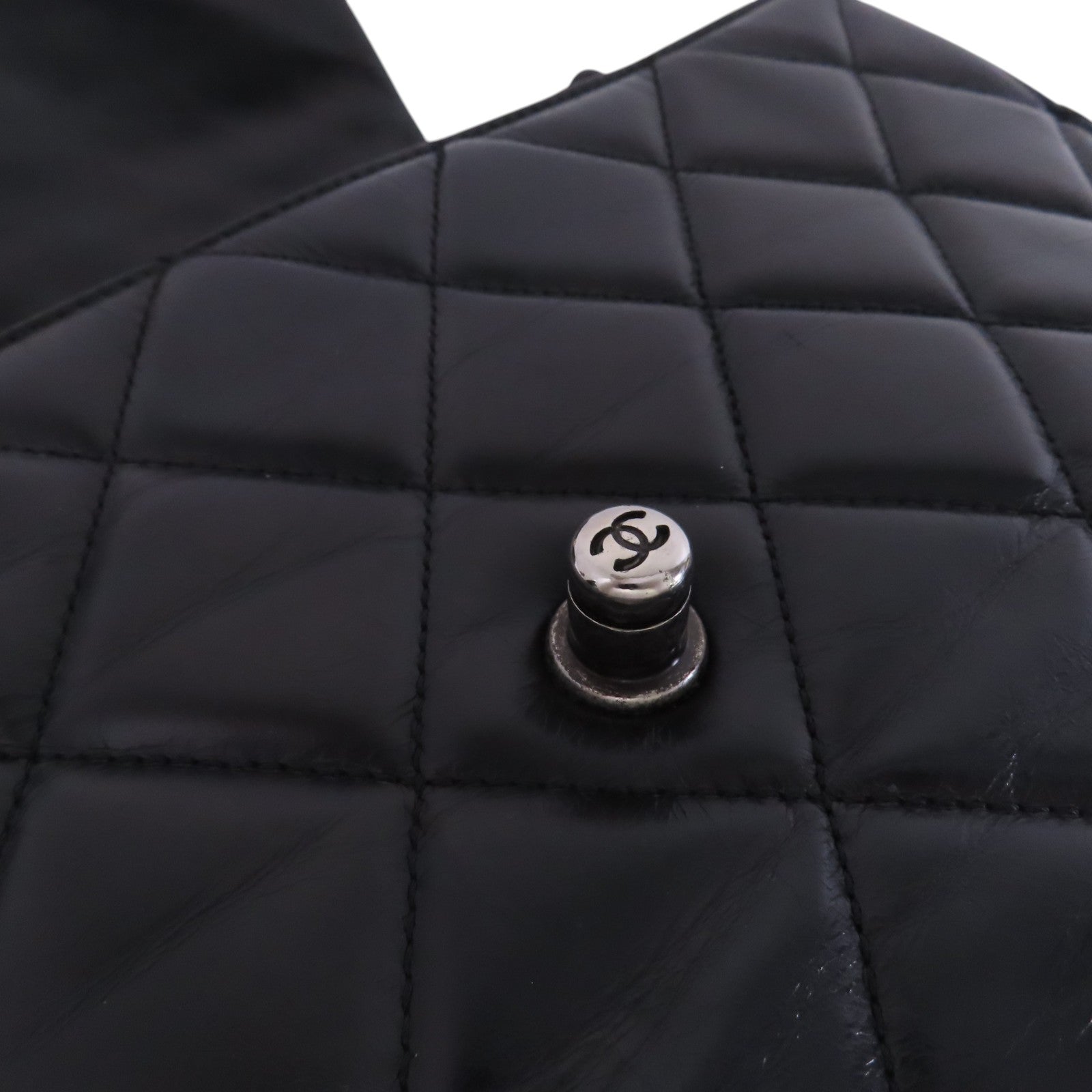 CHANEL 牛皮皮革Chain Shoulder Bag金扣鏈帶肩背袋