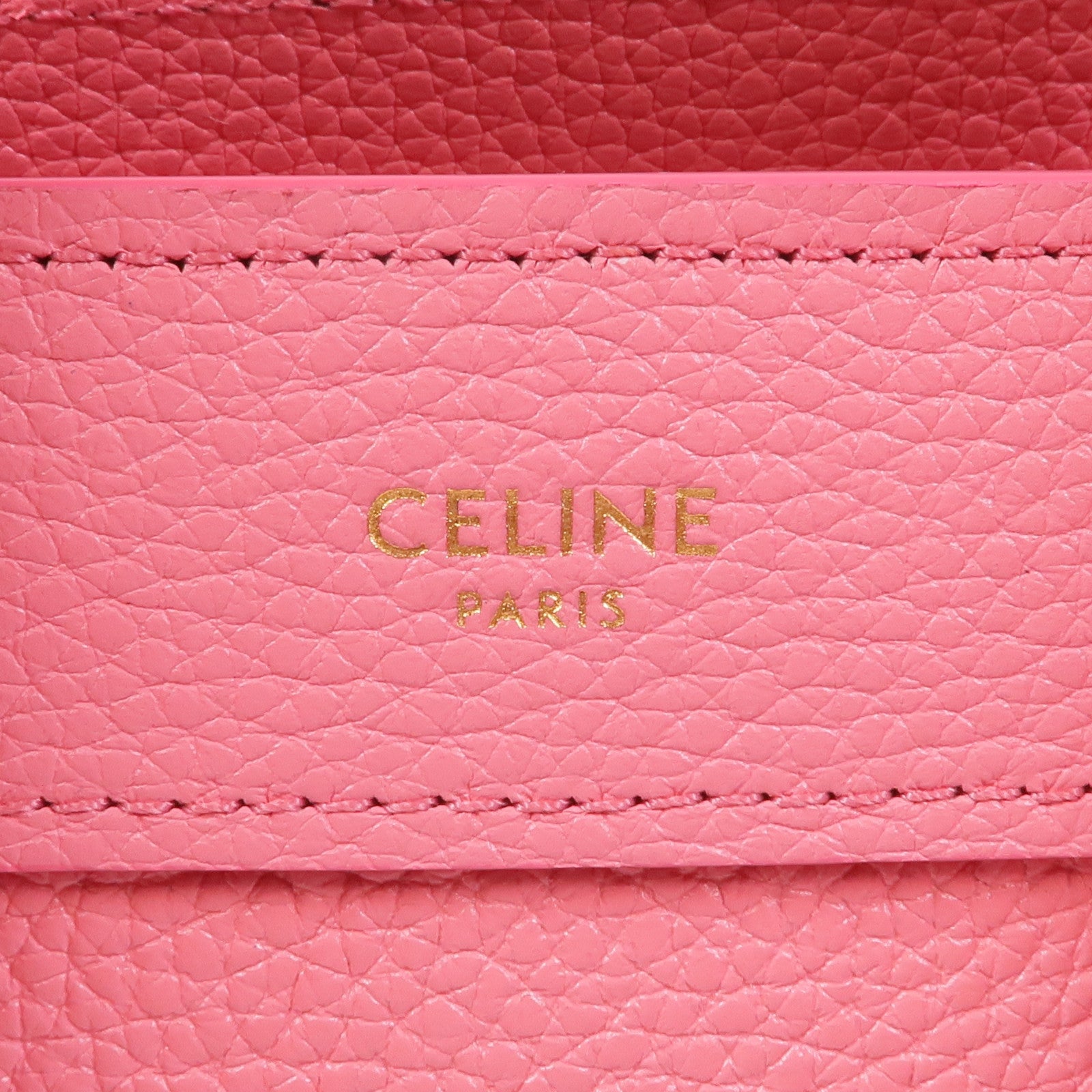 CELINE 牛皮皮革Nano Luggage金扣手挽肩背兩用袋