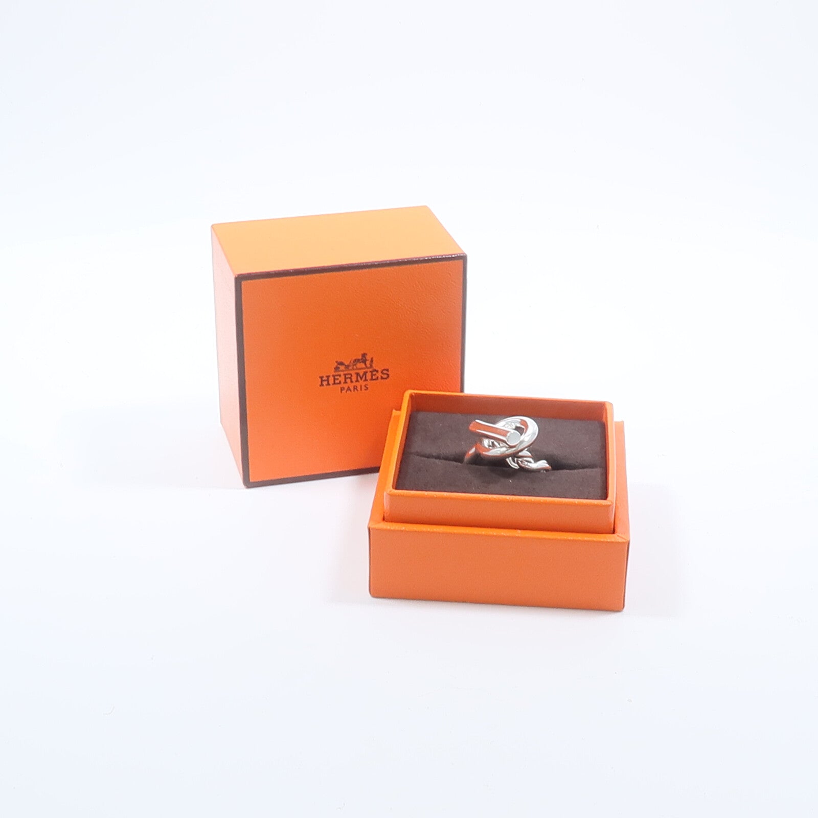HERMES 925純銀Croisette Ring戒指