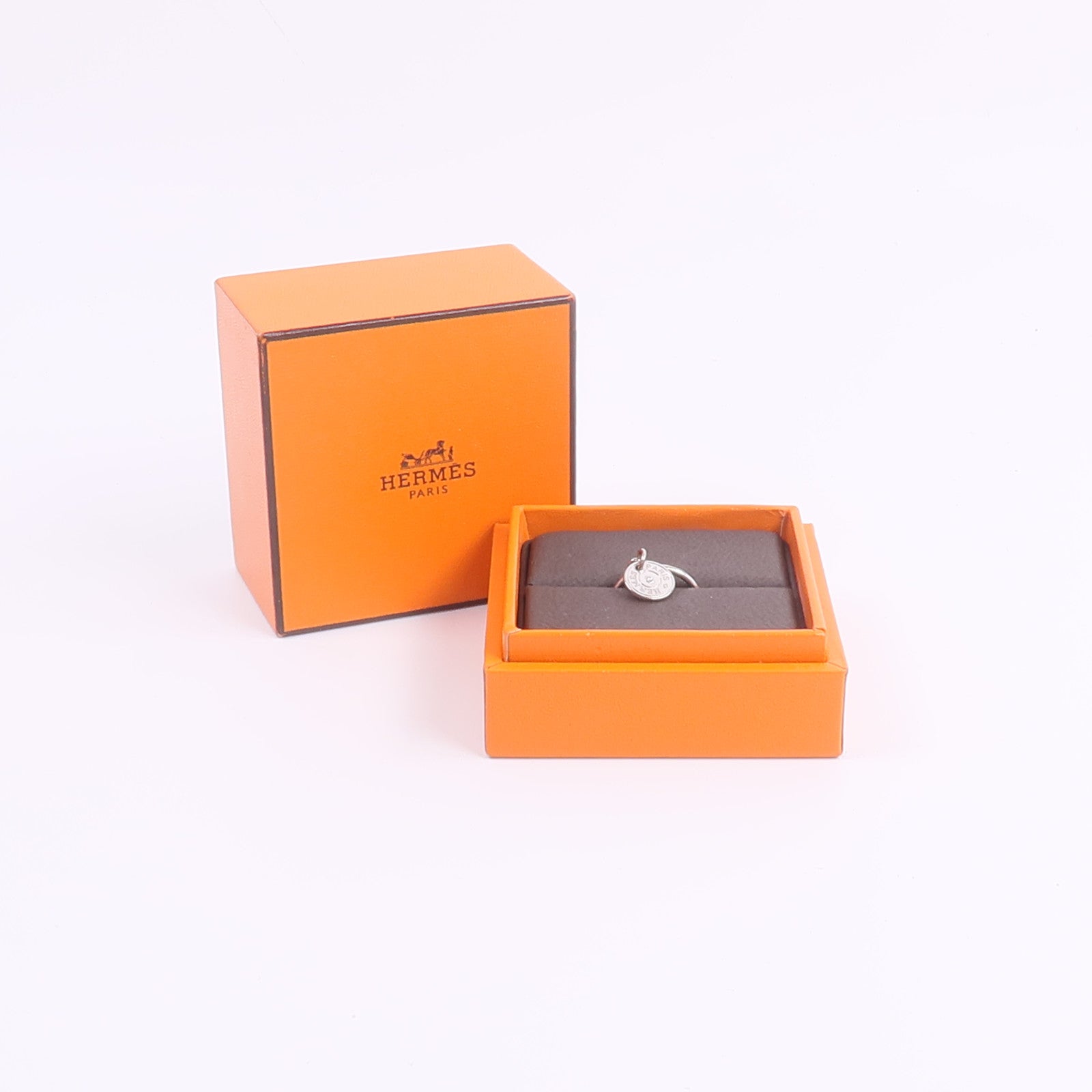 HERMES 18K白金Gambade Ring鑽石戒指