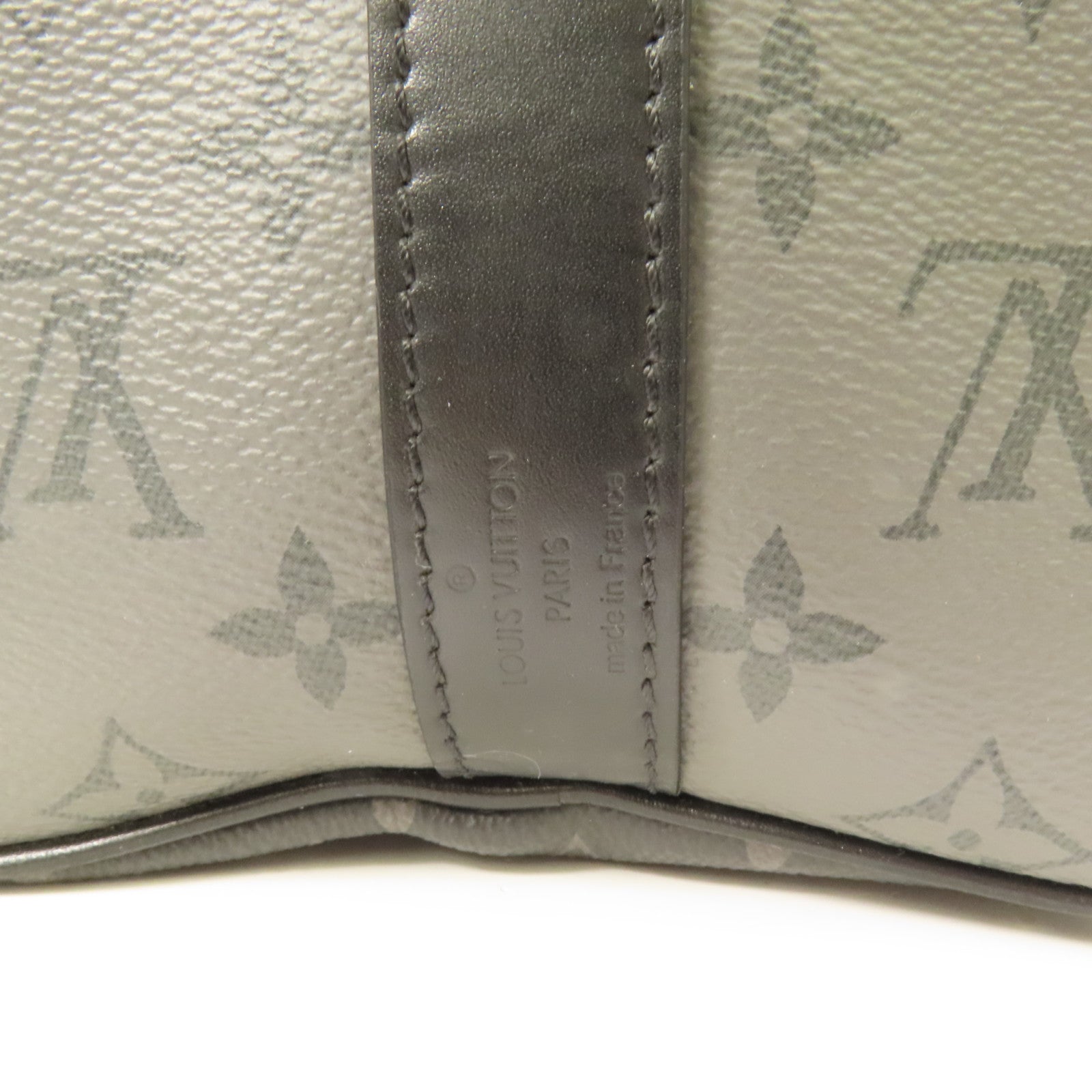 LOUIS VUITTON Monogram Eclipse Keepall Bandouliere 35手挽肩背兩用袋