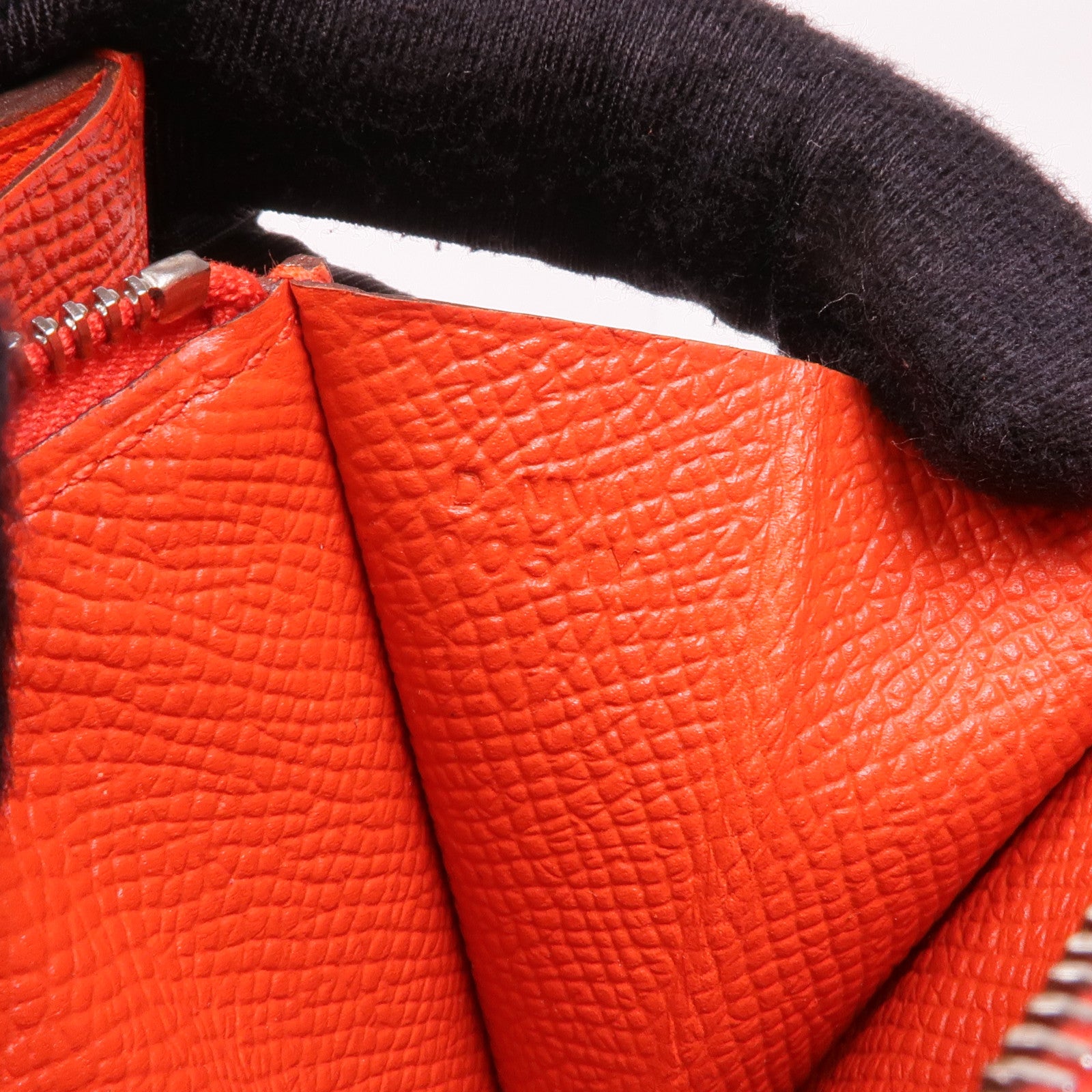 HERMES Epsom皮革Constance Slim Wallet銀扣錢包Rouge Tomato