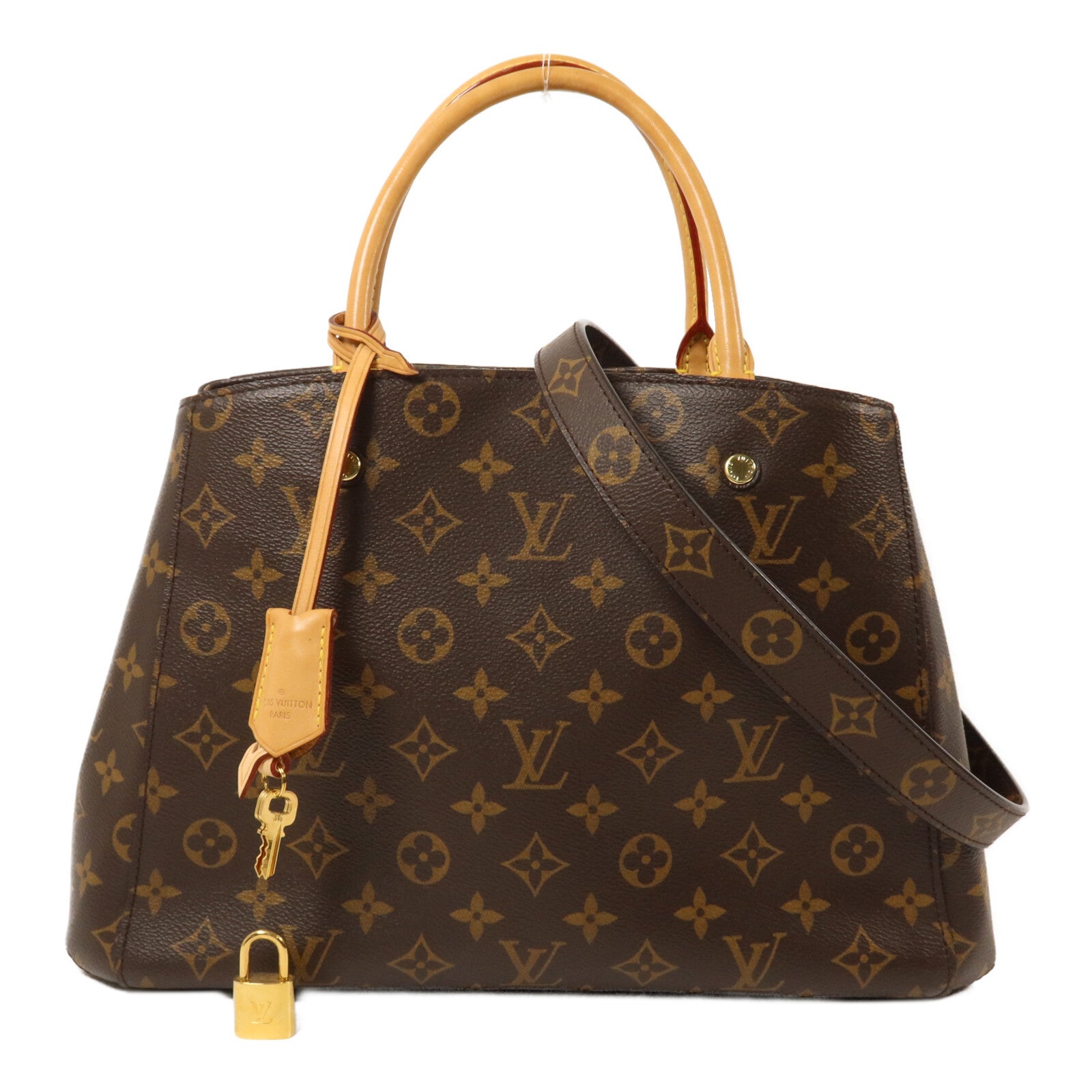 LOUIS VUITTON Monogram Montaigne MM手挽肩背兩用袋
