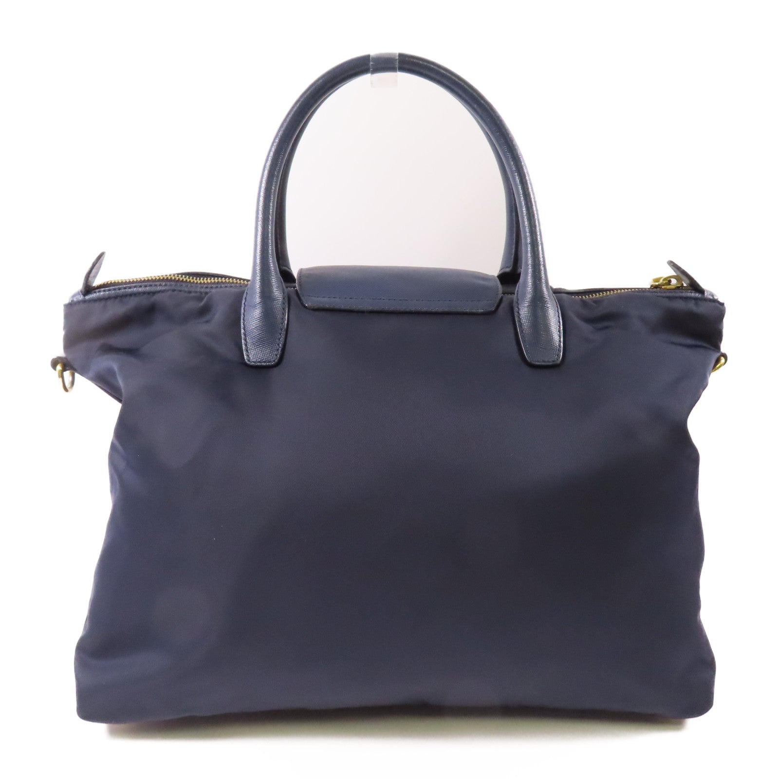PRADA 尼龍2 way Shoulder金扣手挽肩背兩用袋