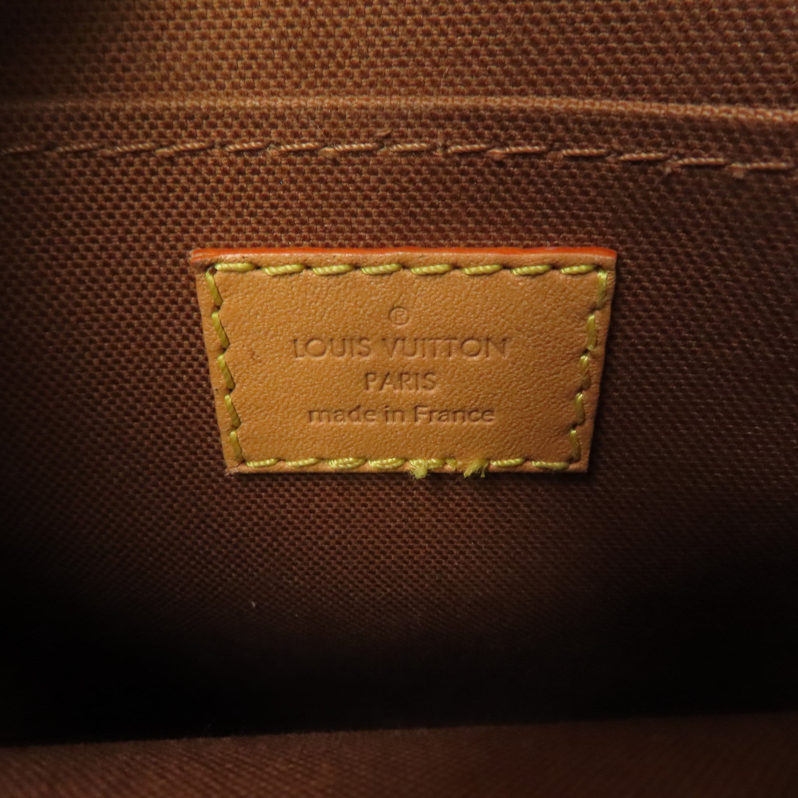 LOUIS VUITTON Monogram Petit Sac Plat金扣手挽肩背兩用袋棕色