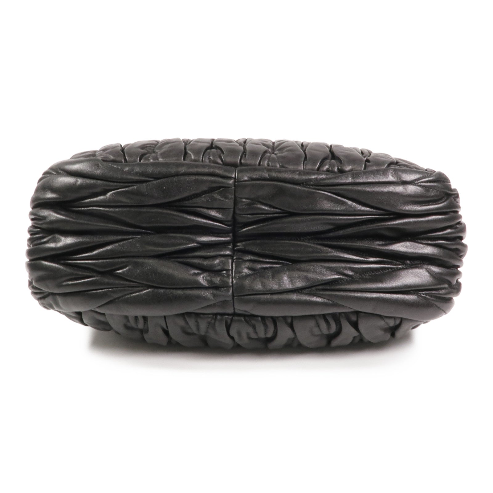 Miu Miu 羊皮皮革Chain Shoulder銀扣鏈帶肩背袋