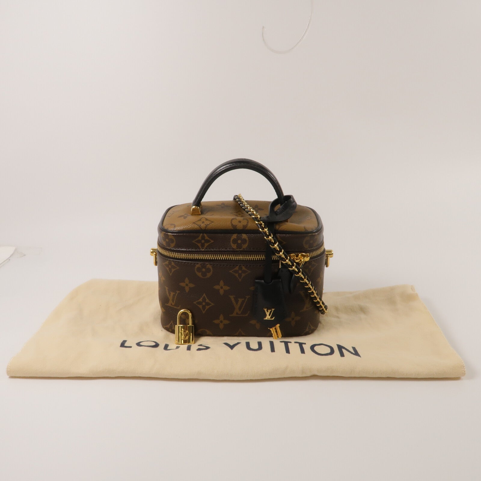 LOUIS VUITTON Monogram Reverse Vanity PM手挽肩背兩用袋