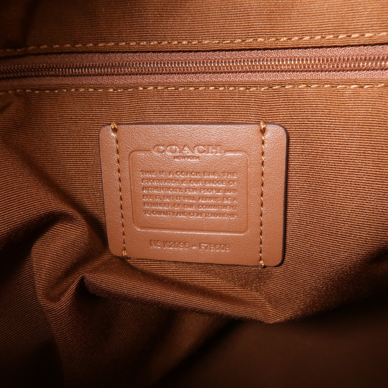 COACH 塗層帆布Tote Bag金扣肩背袋
