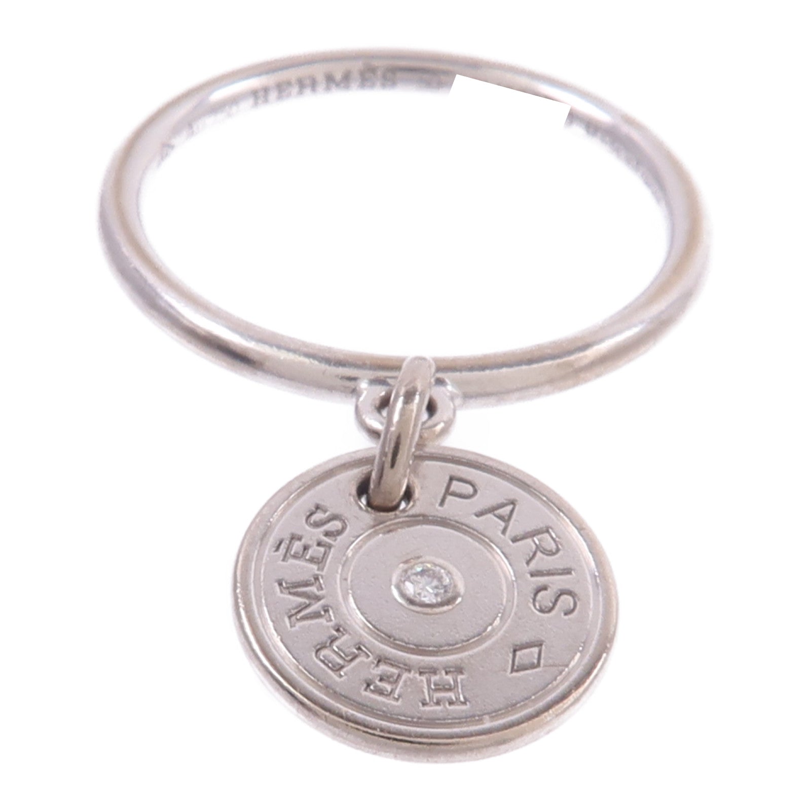 HERMES 18K白金Gambade Ring鑽石戒指