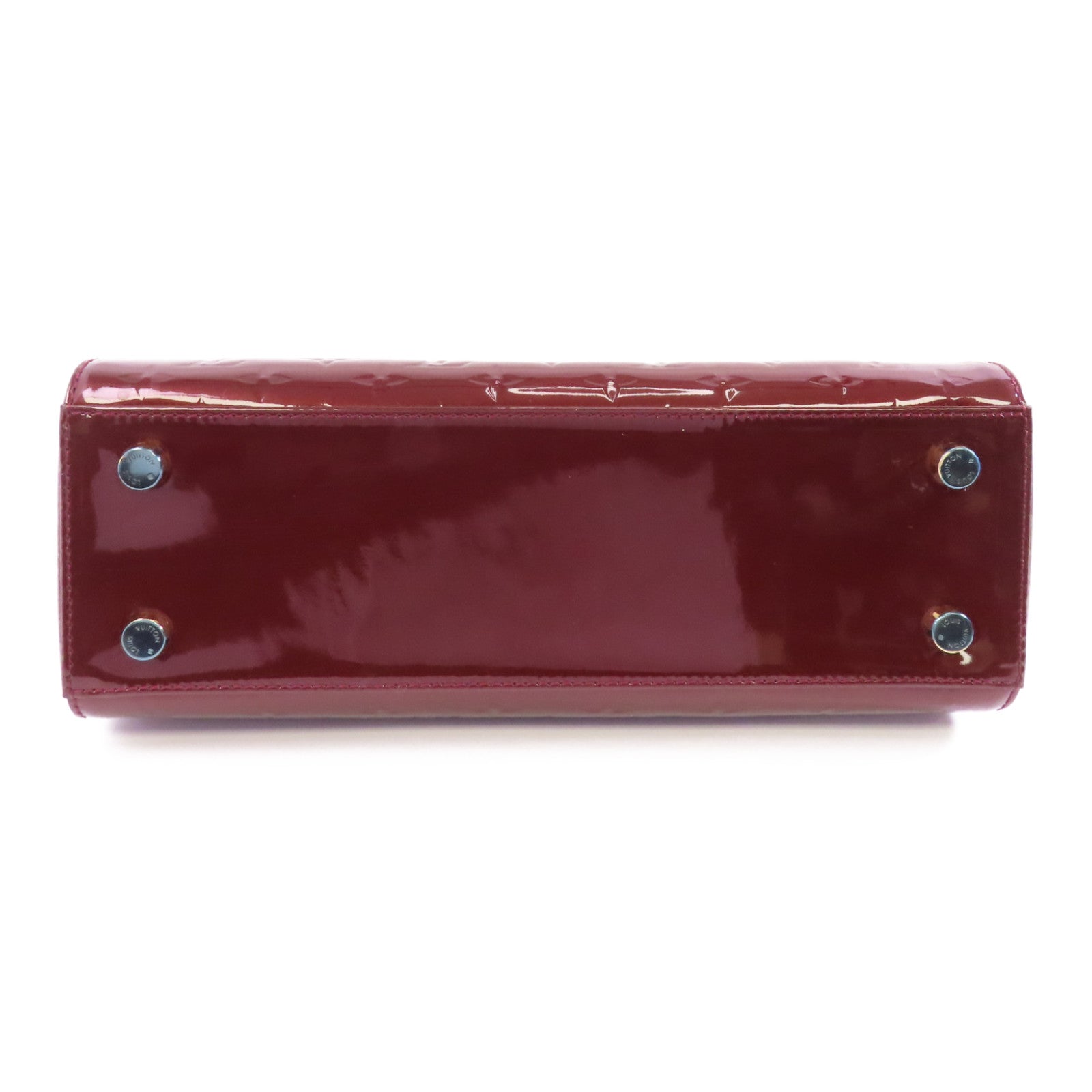 LOUIS VUITTON Vernis Brea Bag金扣手挽肩背兩用袋紅色
