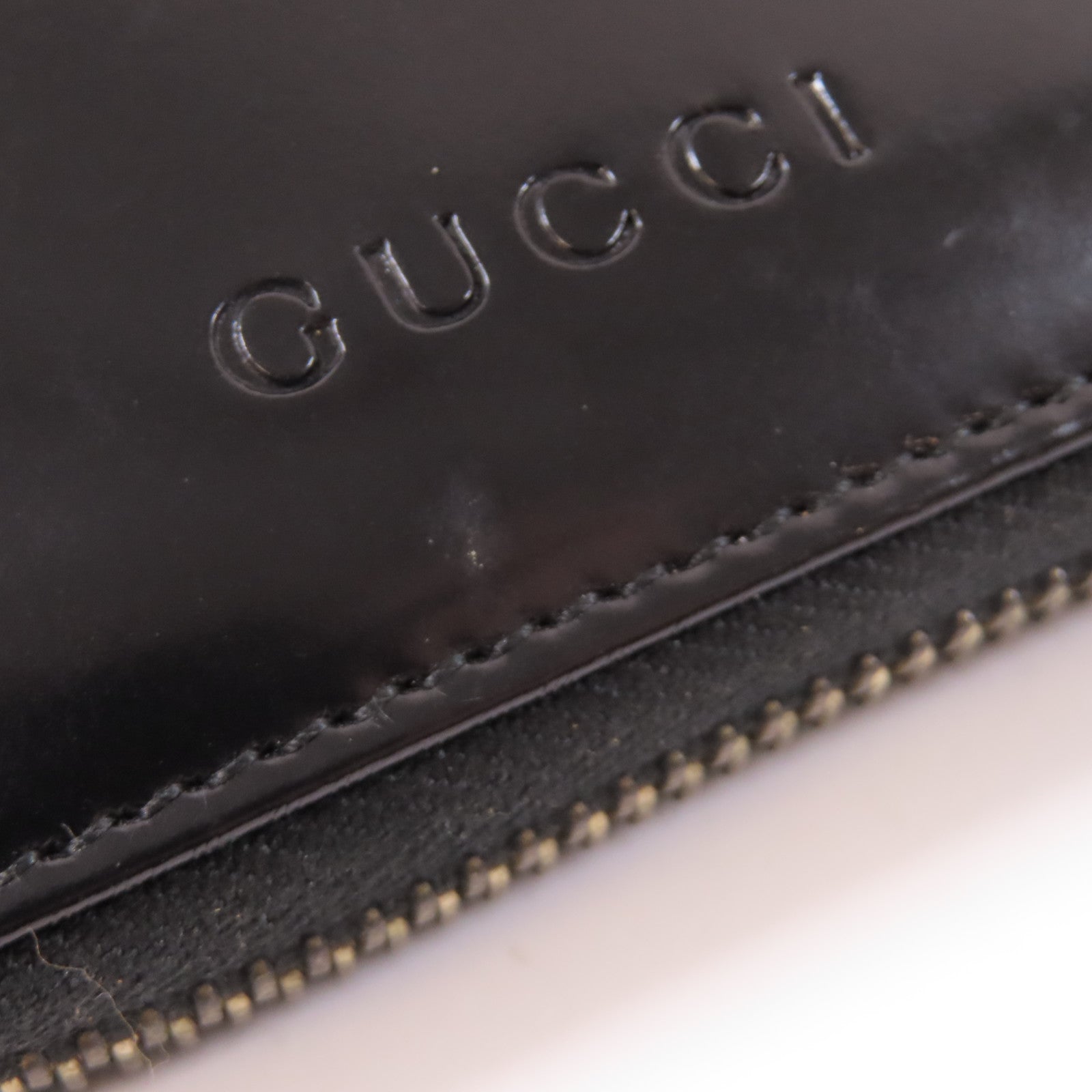 GUCCI 【激減優惠】皮革Wallet金扣錢包黑色