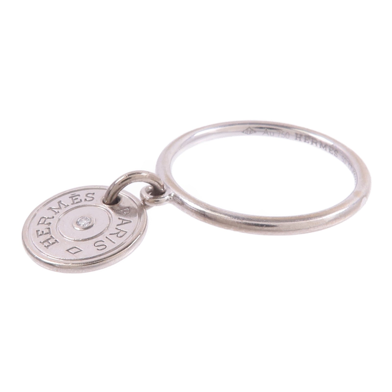 HERMES 18K白金Gambade Ring鑽石戒指