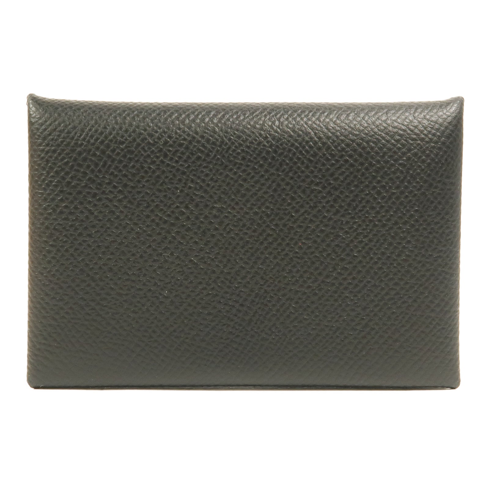 HERMES Epsom皮革Calvi卡片套Noir