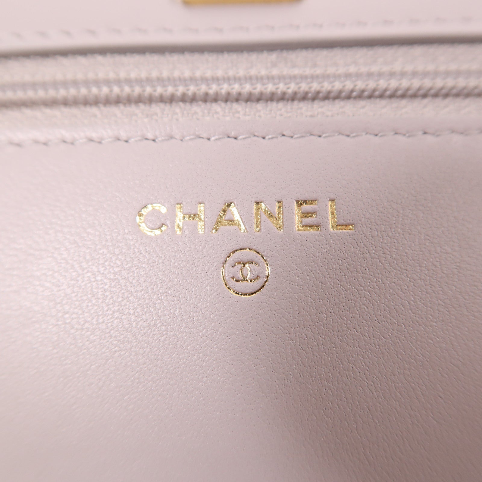 CHANEL 羊皮皮革WOC Wallet On Chain金扣鏈帶肩背袋