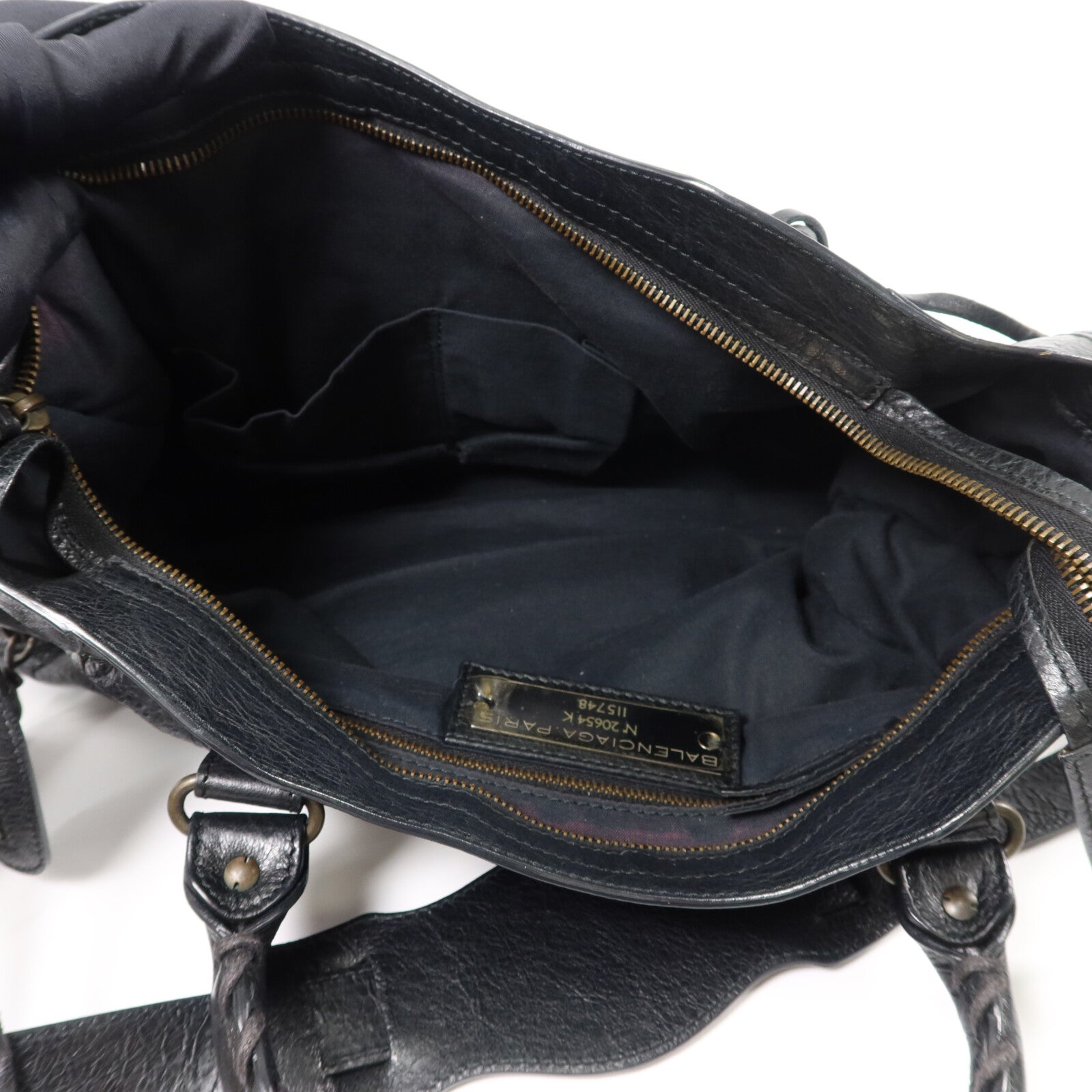 BALENCIAGA 羊皮皮革City手挽肩背兩用袋