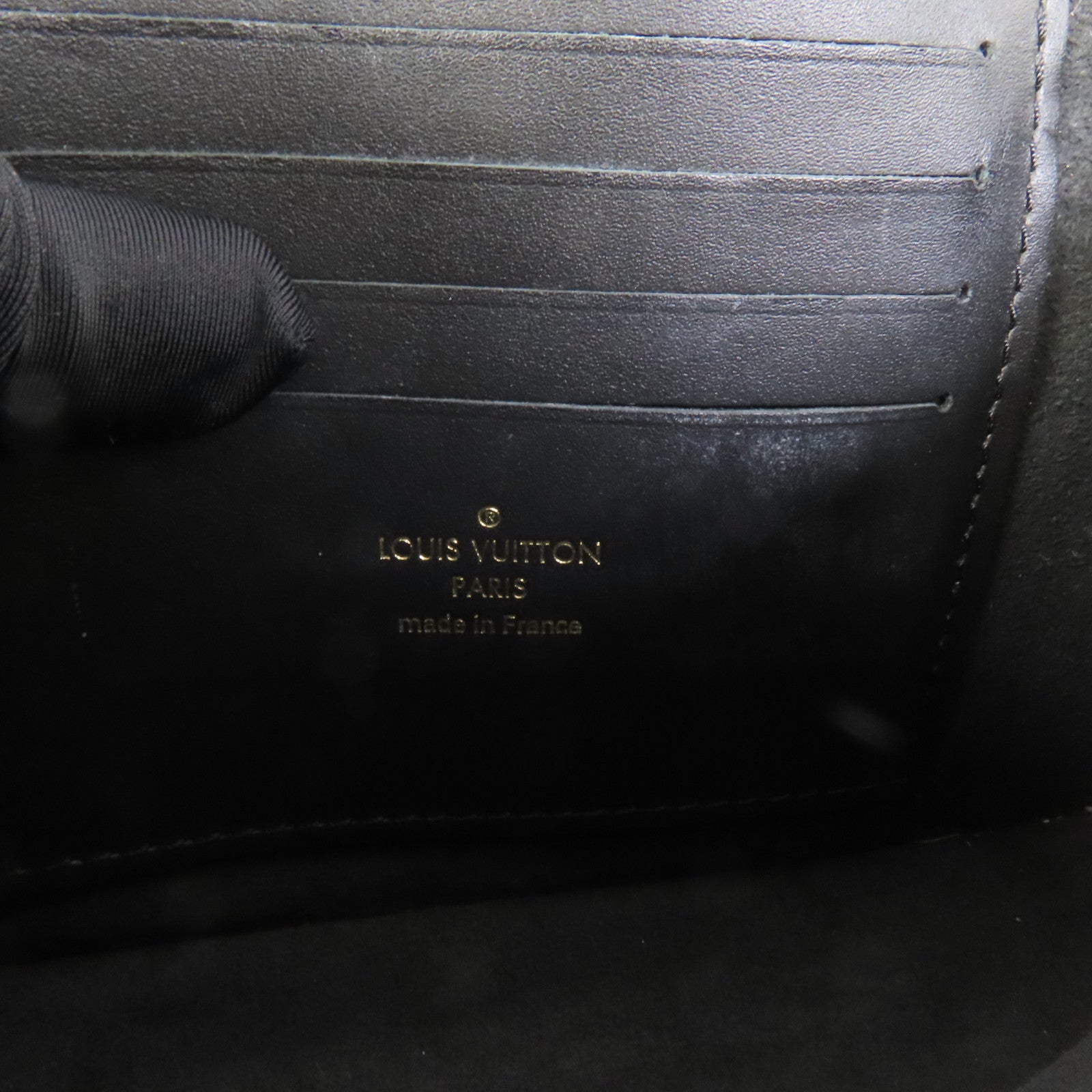 LOUIS VUITTON Monogram Reverse Mini Dauphine金扣肩背袋