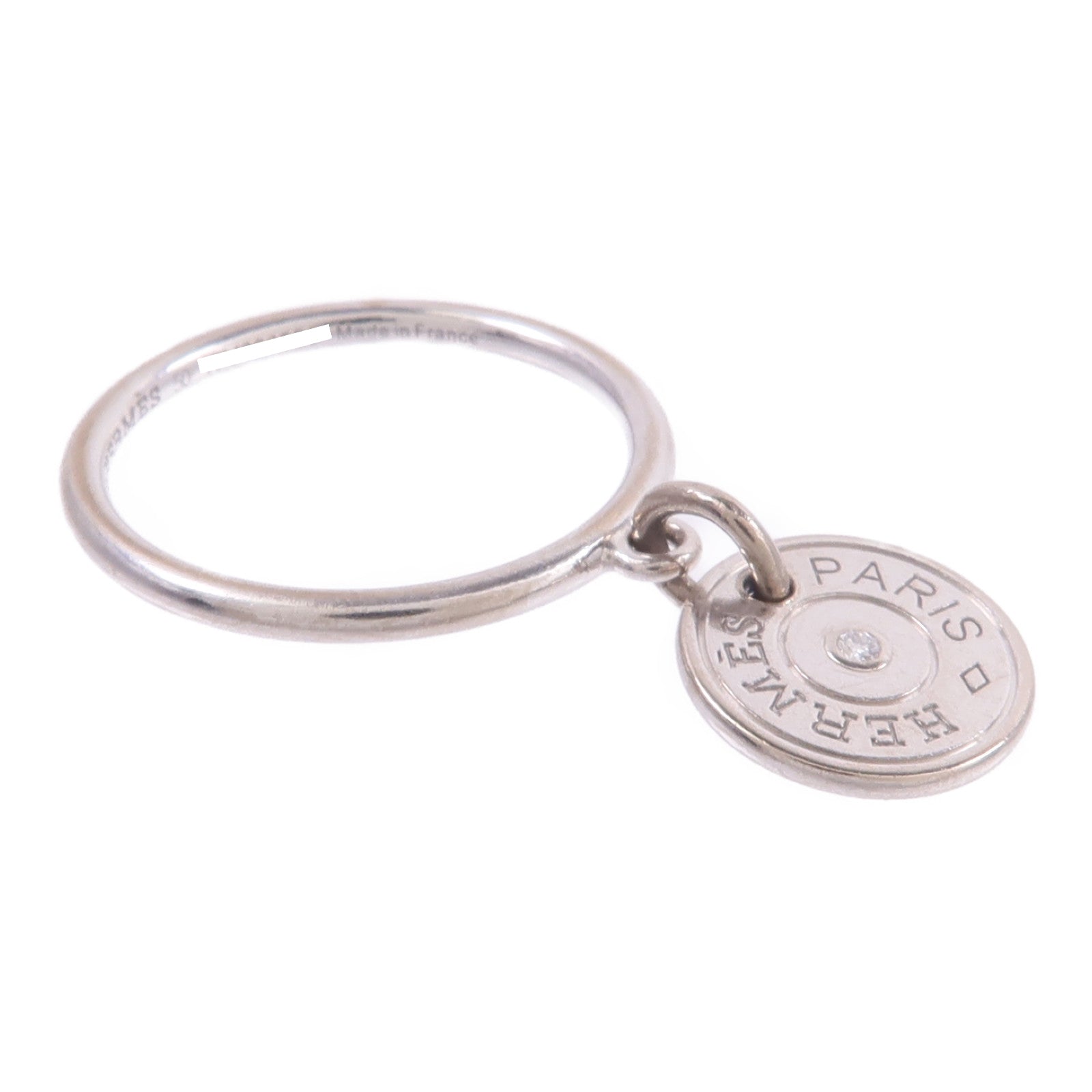HERMES 18K白金Gambade Ring鑽石戒指