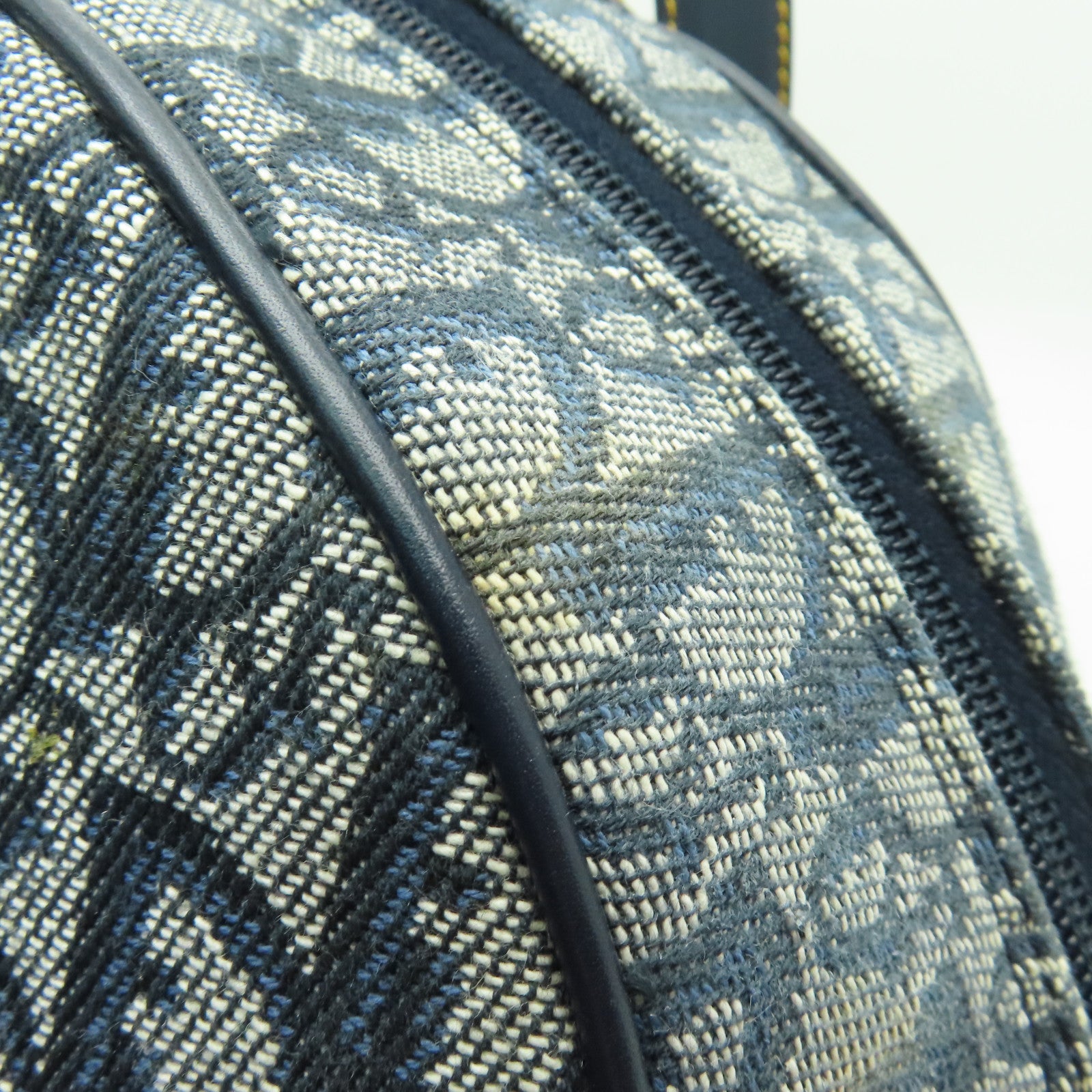 Dior 帆布Vintage Handbag金扣旅行袋藍色