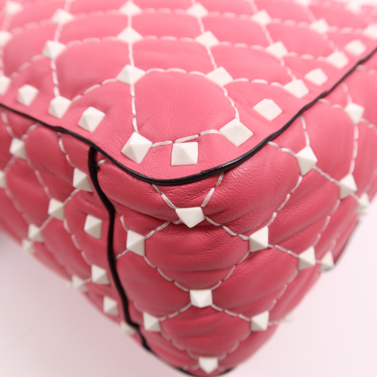 Valentino 牛皮皮革Rocktud Spike手挽肩背兩用袋