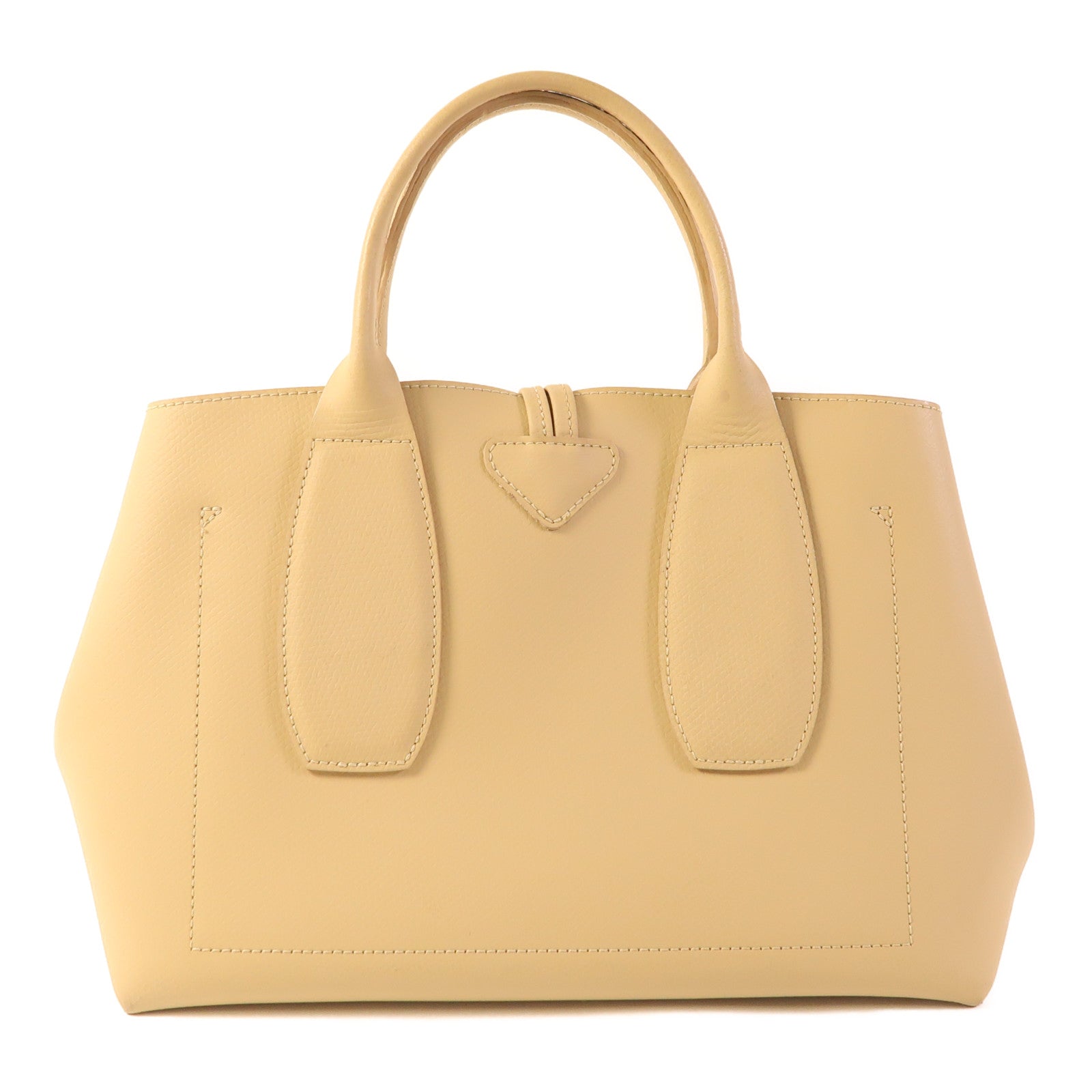 Longchamp 牛皮皮革2 Way Shoulder銀扣手挽肩背兩用袋