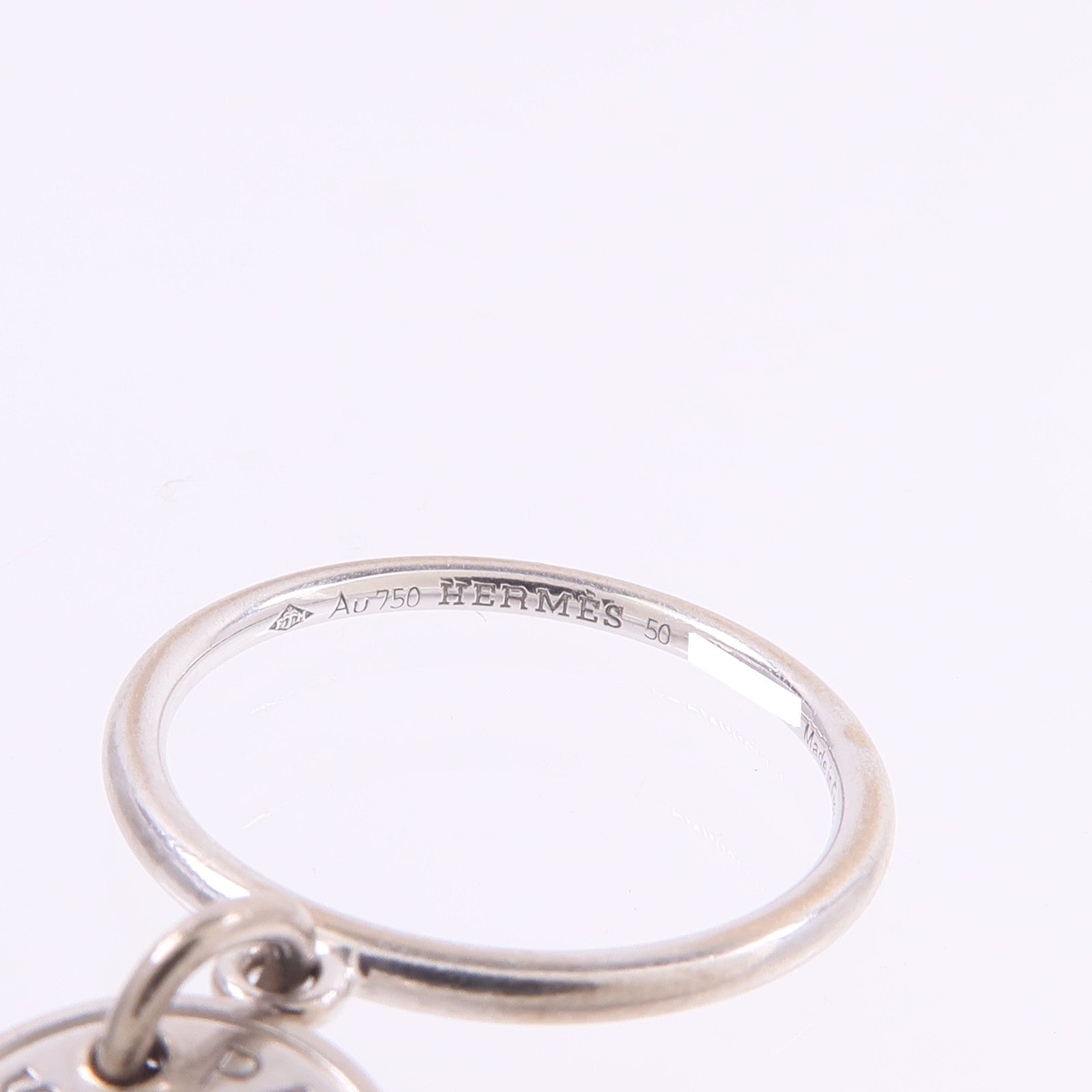 HERMES 18K白金Gambade Ring鑽石戒指