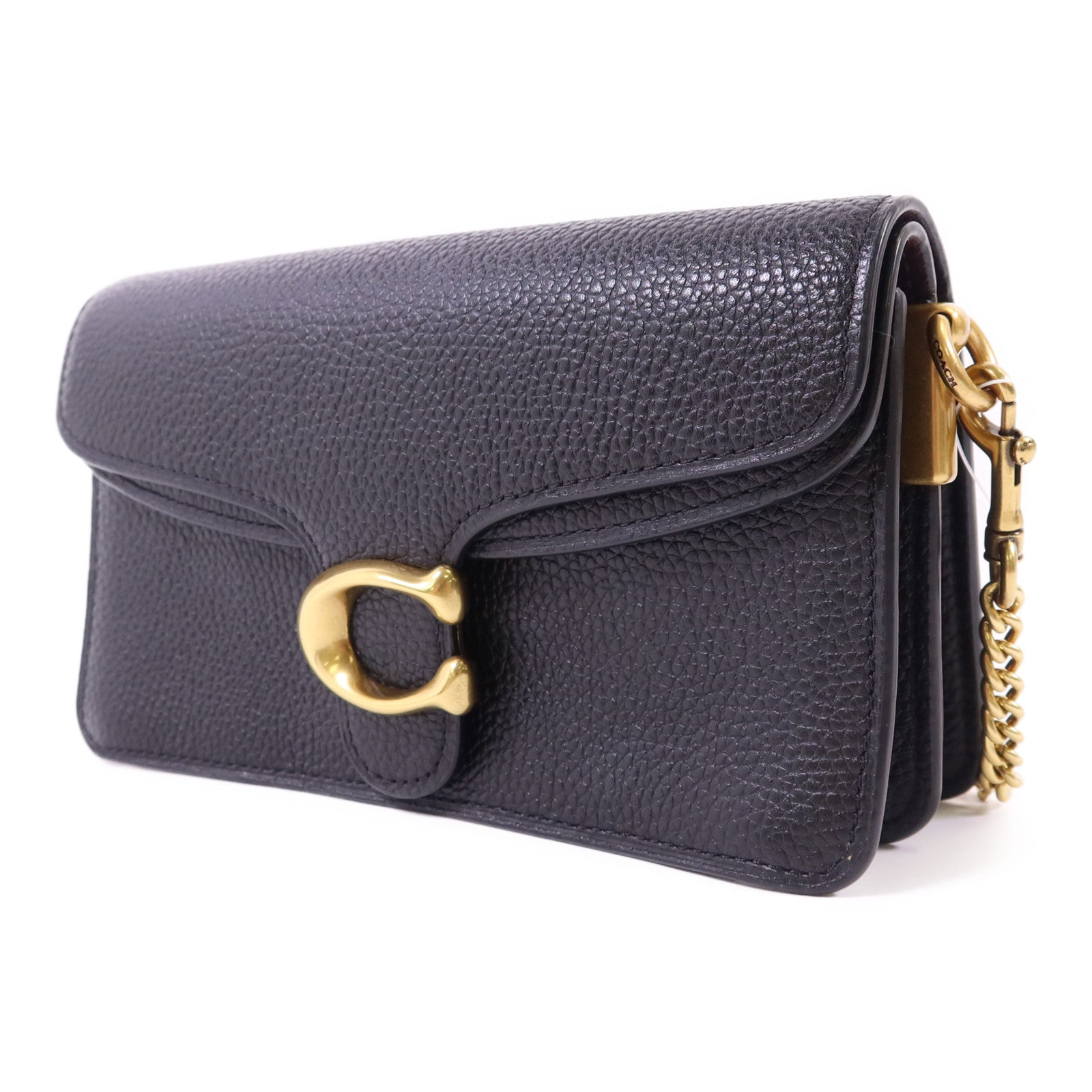 COACH 牛皮皮革2 Way Shoulder Bag金扣手挽肩背兩用袋