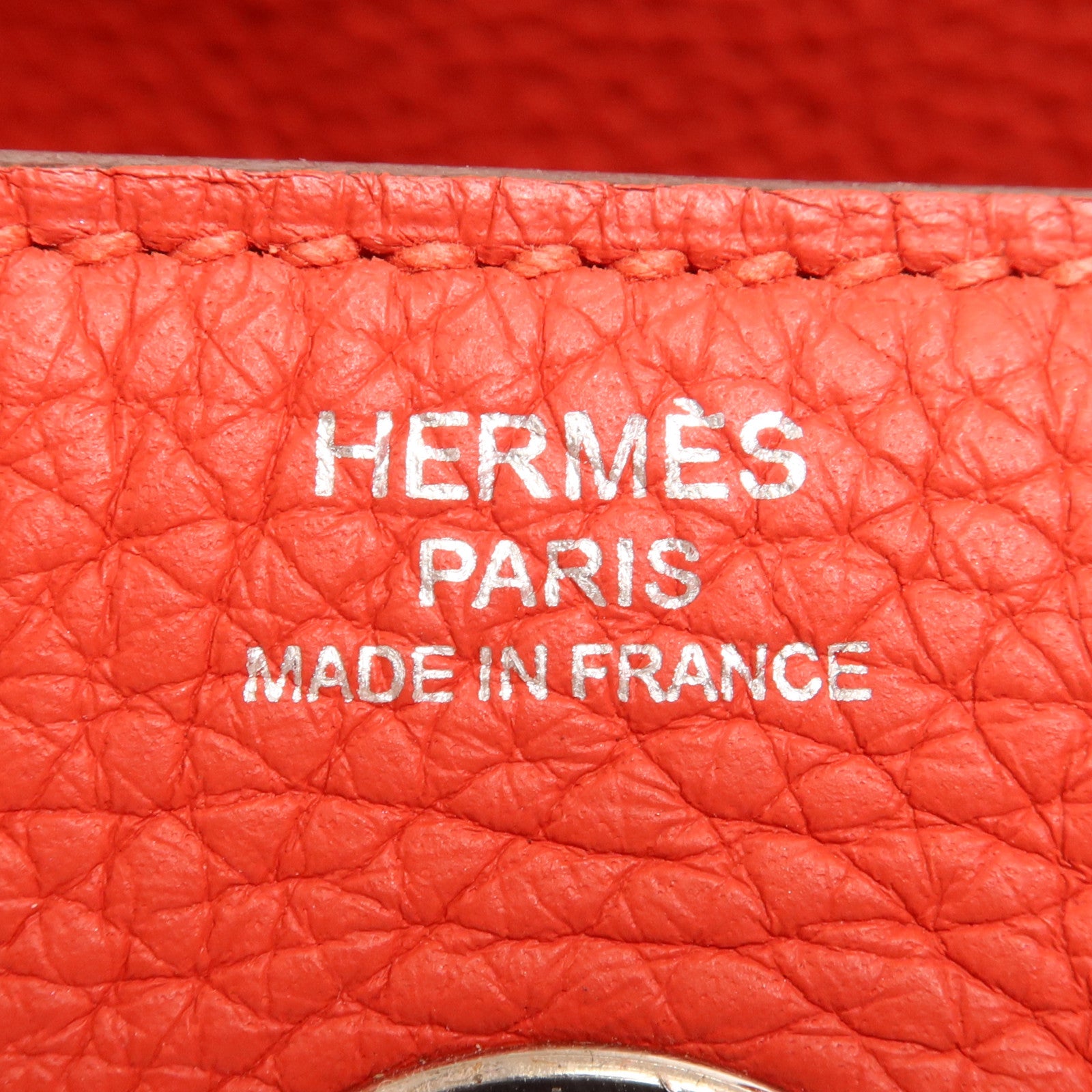 HERMES Clemence皮革Lindy 26銀扣手挽肩背兩用袋Rose Jaipur