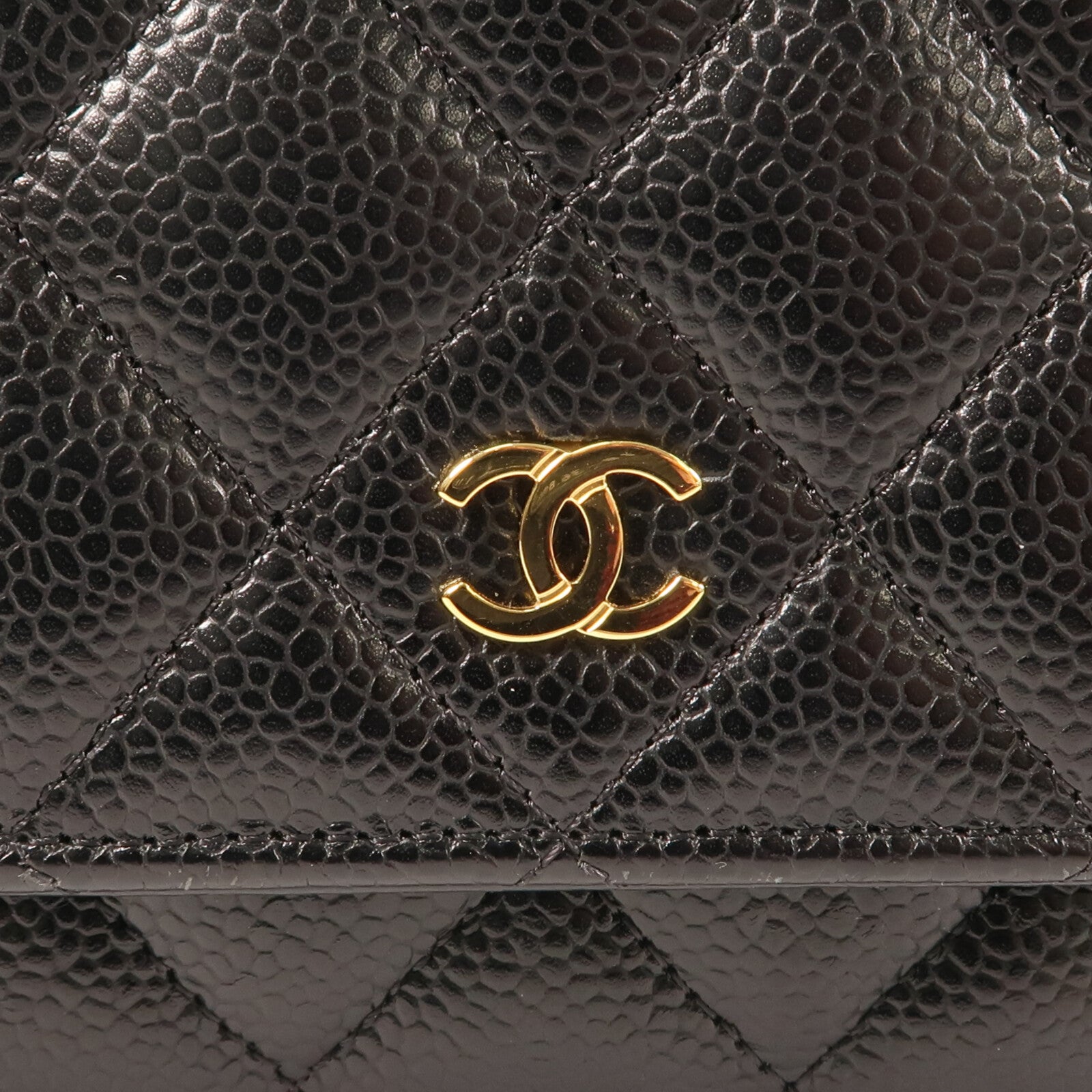 CHANEL 牛皮皮革Wallet On Chain金扣鏈帶肩背袋