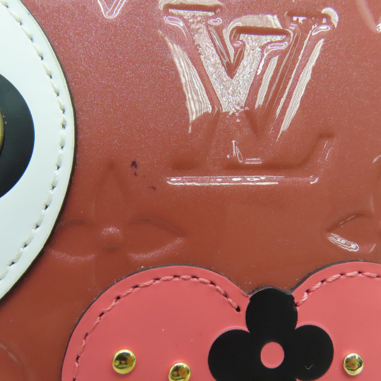 LOUIS VUITTON 【清倉大減價】Monogram Vernis Zippy Wallet金扣長錢包粉紅色