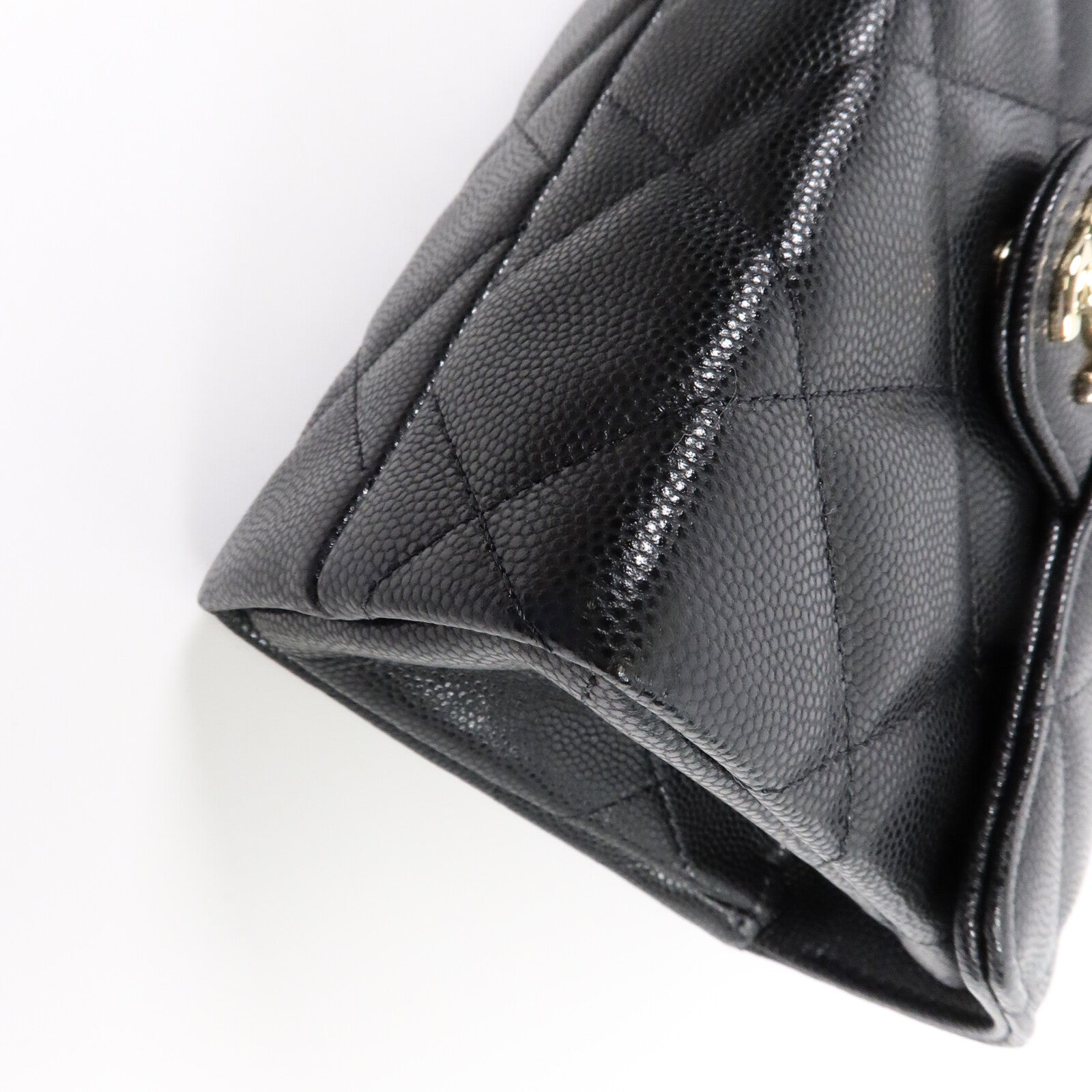 CHANEL 牛皮皮革Mini Top Handle鏈帶手挽肩背兩用袋