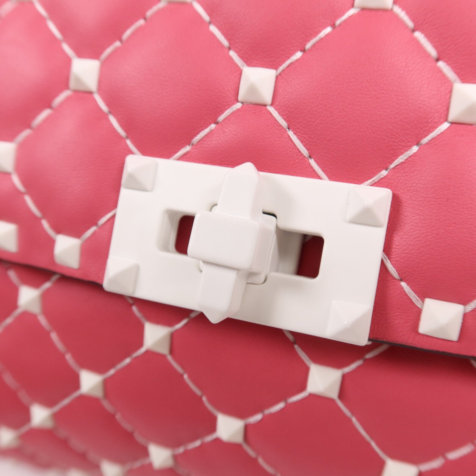 Valentino 牛皮皮革Rocktud Spike手挽肩背兩用袋