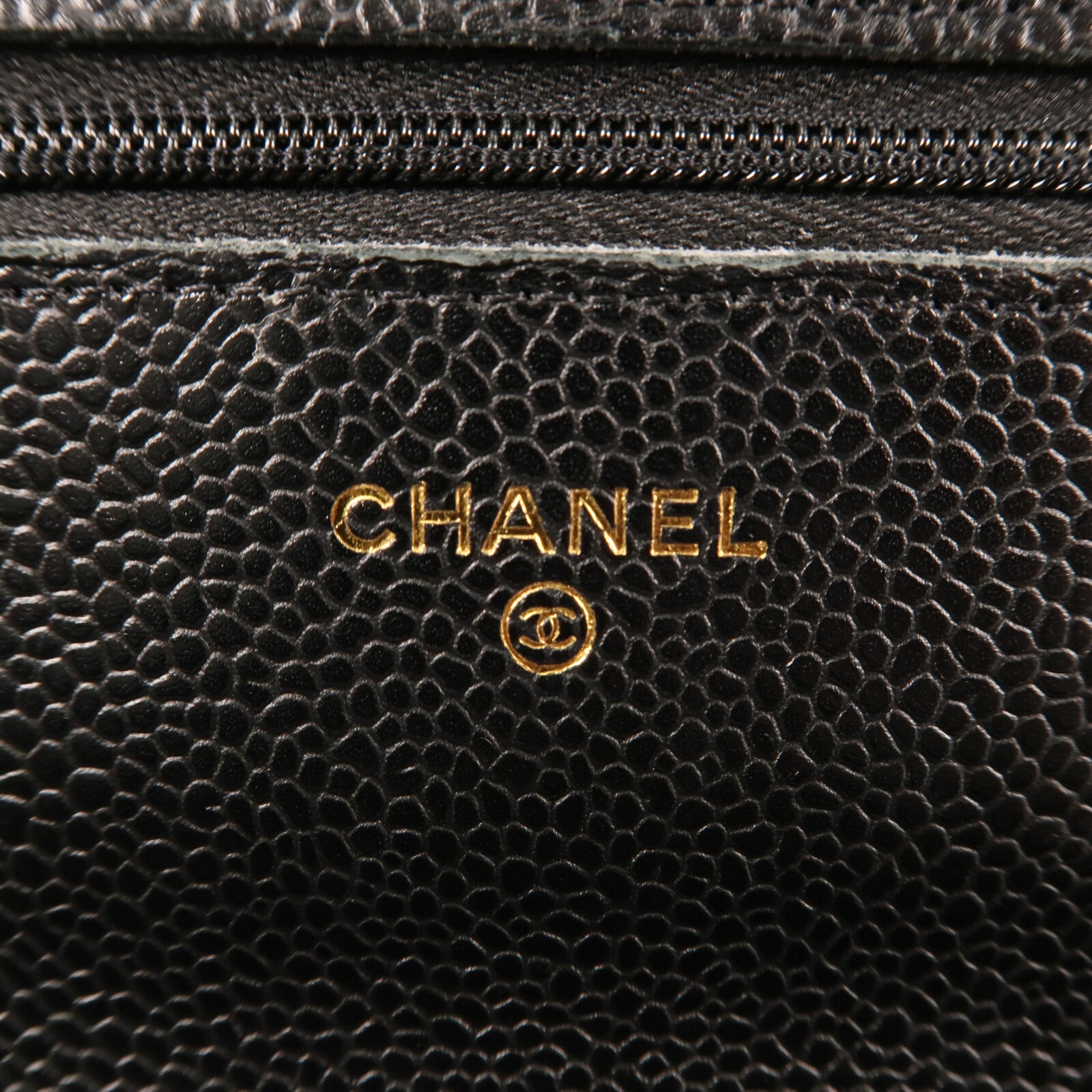 CHANEL 牛皮皮革Wallet On Chain金扣鏈帶肩背袋